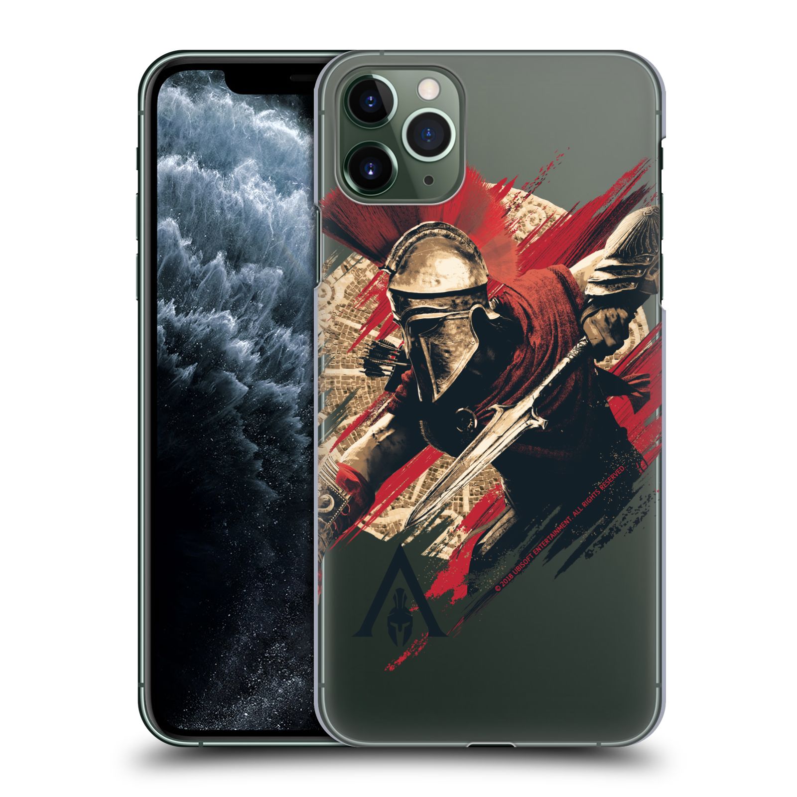 Pouzdro na mobil Apple Iphone 11 PRO MAX - HEAD CASE - Assassins Creed Odyssey Alexios s oštěpem
