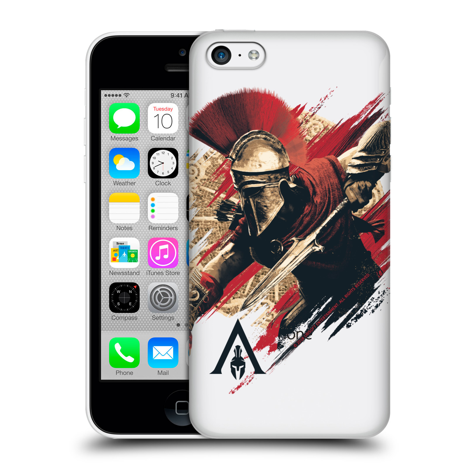 Pouzdro na mobil Apple Iphone 5C - HEAD CASE - Assassins Creed Odyssey Alexios s oštěpem