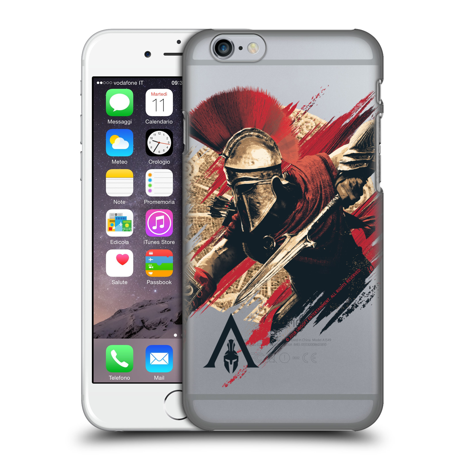Pouzdro na mobil Apple Iphone 6/6S - HEAD CASE - Assassins Creed Odyssey Alexios s oštěpem