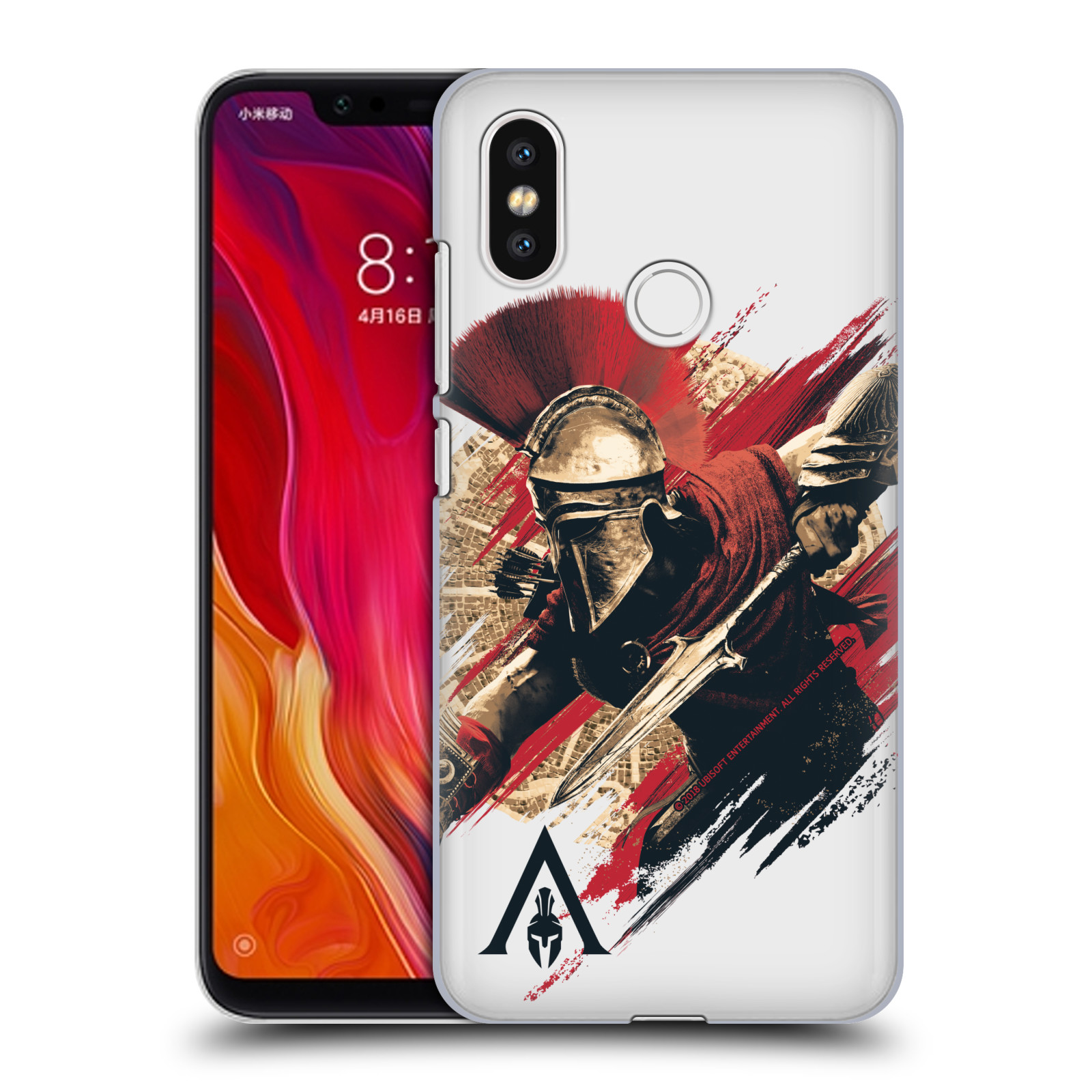 Pouzdro na mobil Xiaomi  Mi 8 - HEAD CASE - Assassins Creed Odyssey Alexios s oštěpem