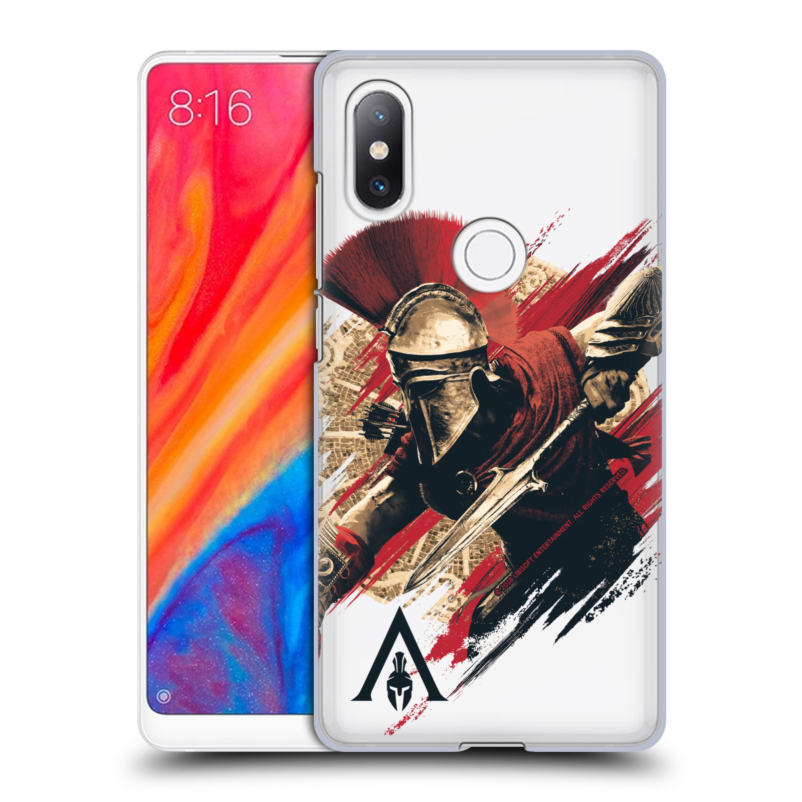 Pouzdro na mobil Xiaomi Mi Mix 2S - HEAD CASE - Assassins Creed Odyssey Alexios s oštěpem