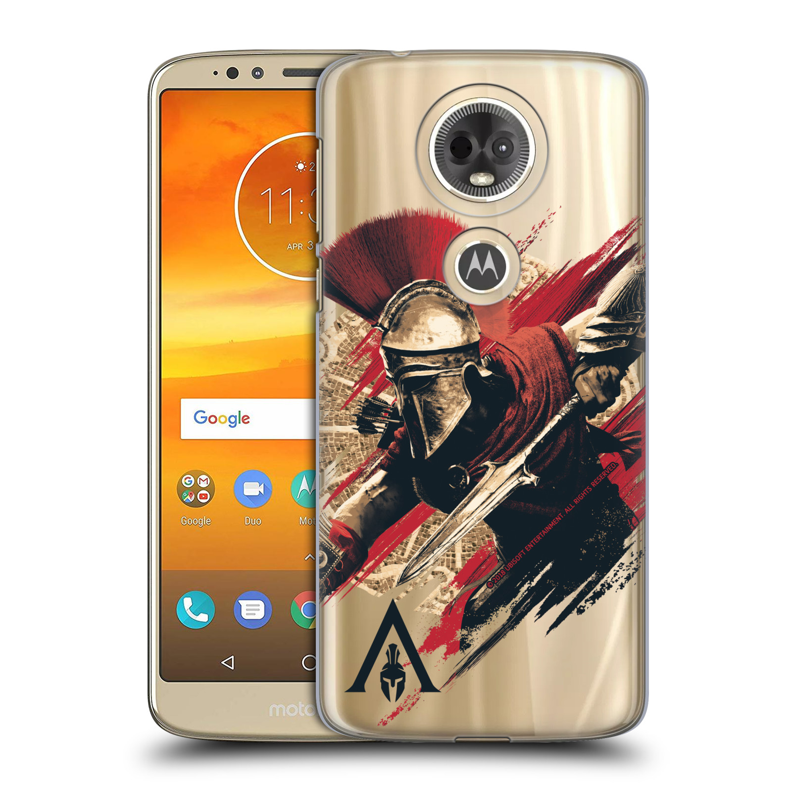 Pouzdro na mobil Motorola Moto E5 PLUS - HEAD CASE - Assassins Creed Odyssey Alexios s oštěpem