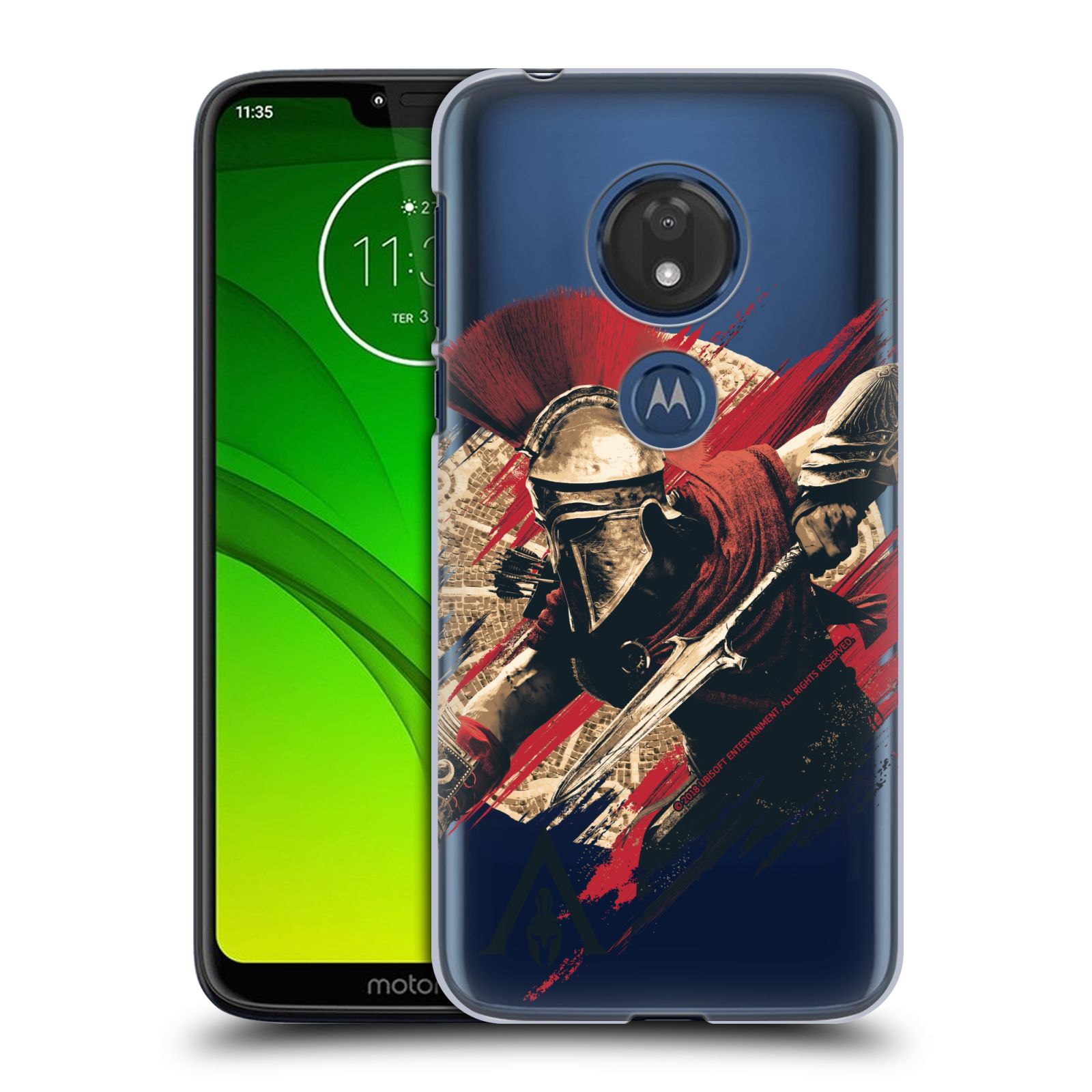 Pouzdro na mobil Motorola Moto G7 Play - HEAD CASE - Assassins Creed Odyssey Alexios s oštěpem