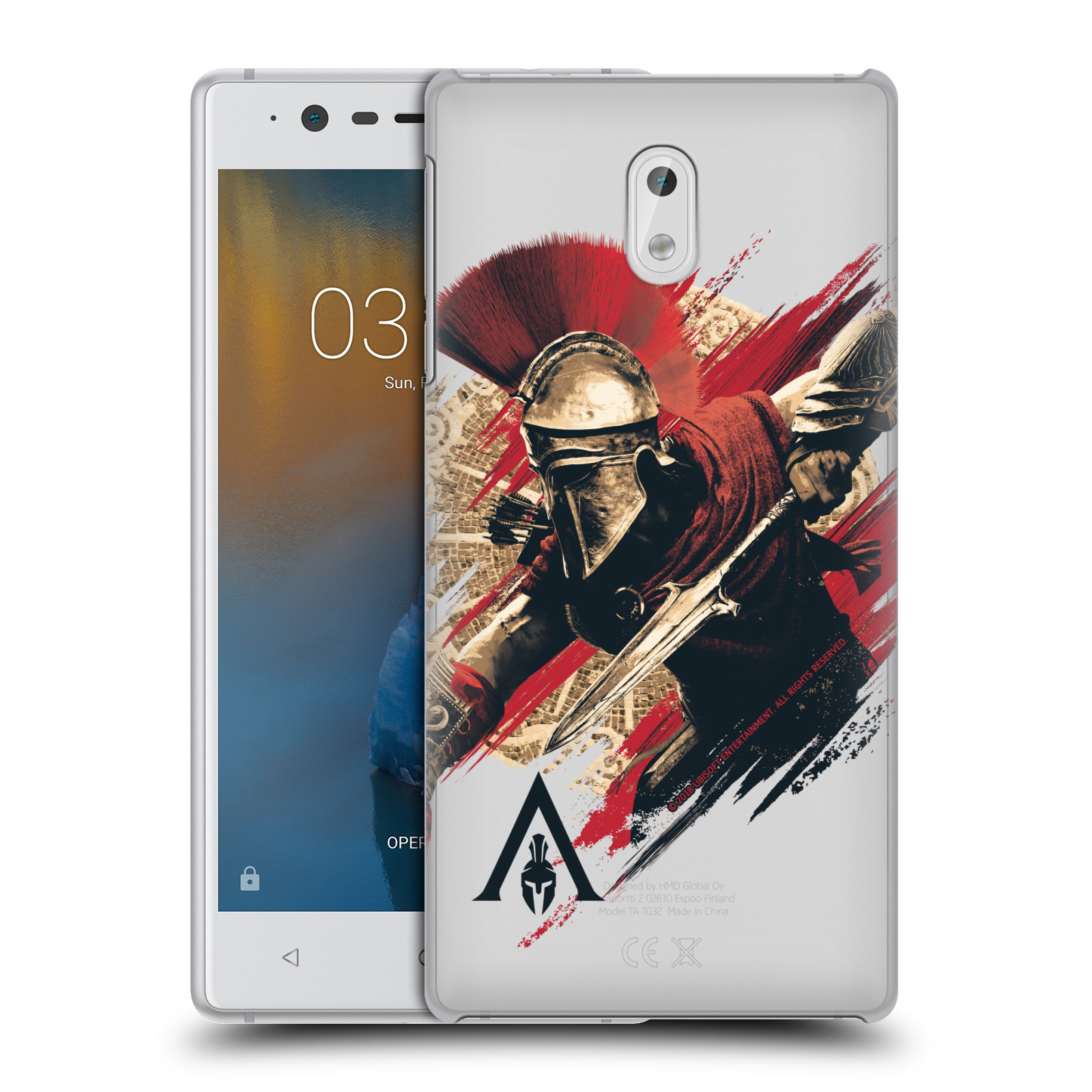 Pouzdro na mobil Nokia 3 - HEAD CASE - Assassins Creed Odyssey Alexios s oštěpem
