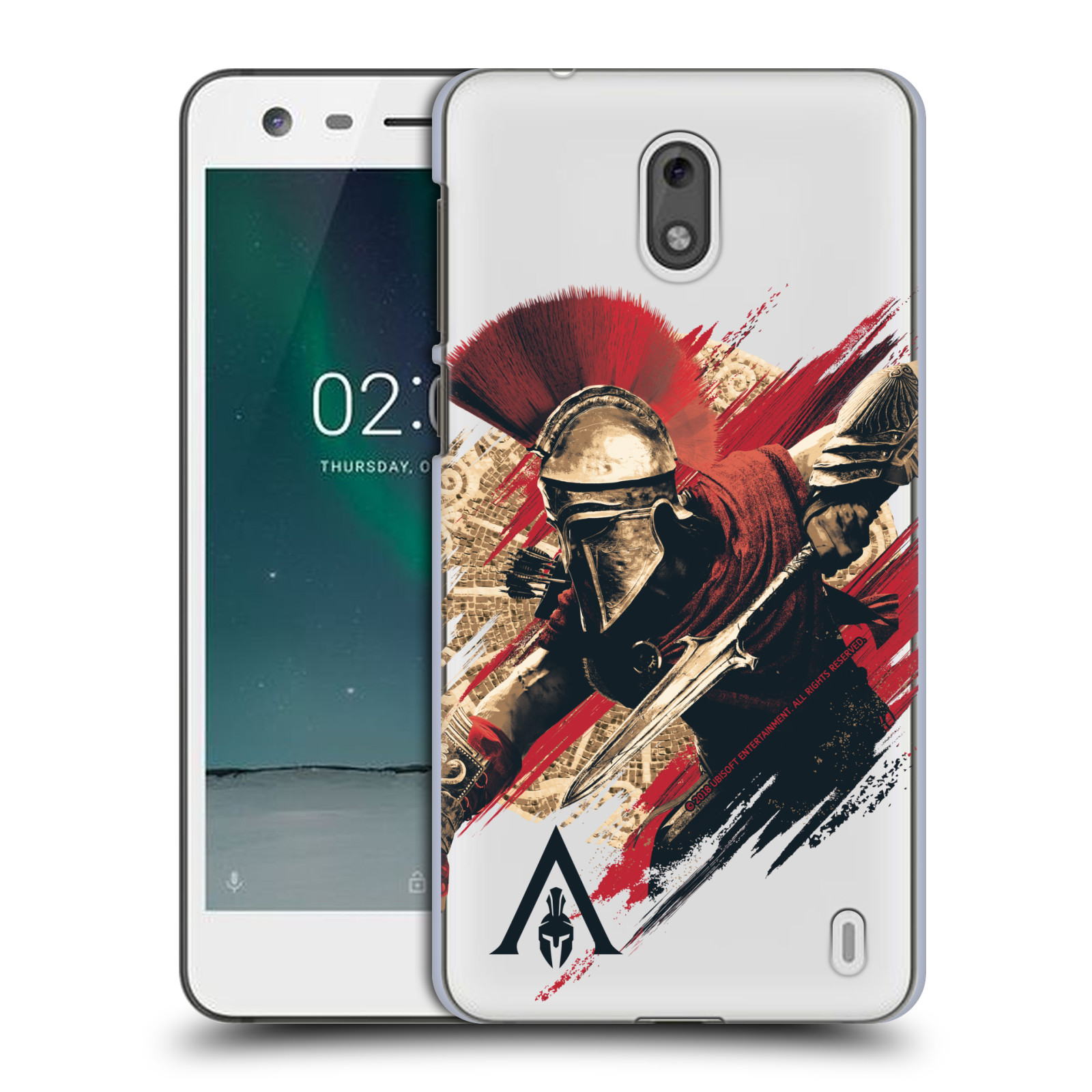 Pouzdro na mobil Nokia 2 - HEAD CASE - Assassins Creed Odyssey Alexios s oštěpem