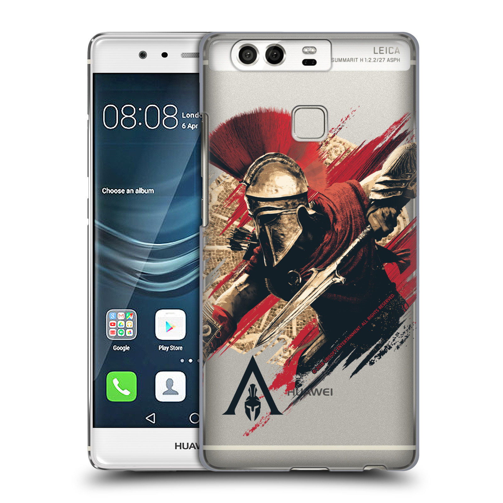Pouzdro na mobil Huawei P9 / P9 DUAL SIM - HEAD CASE - Assassins Creed Odyssey Alexios s oštěpem