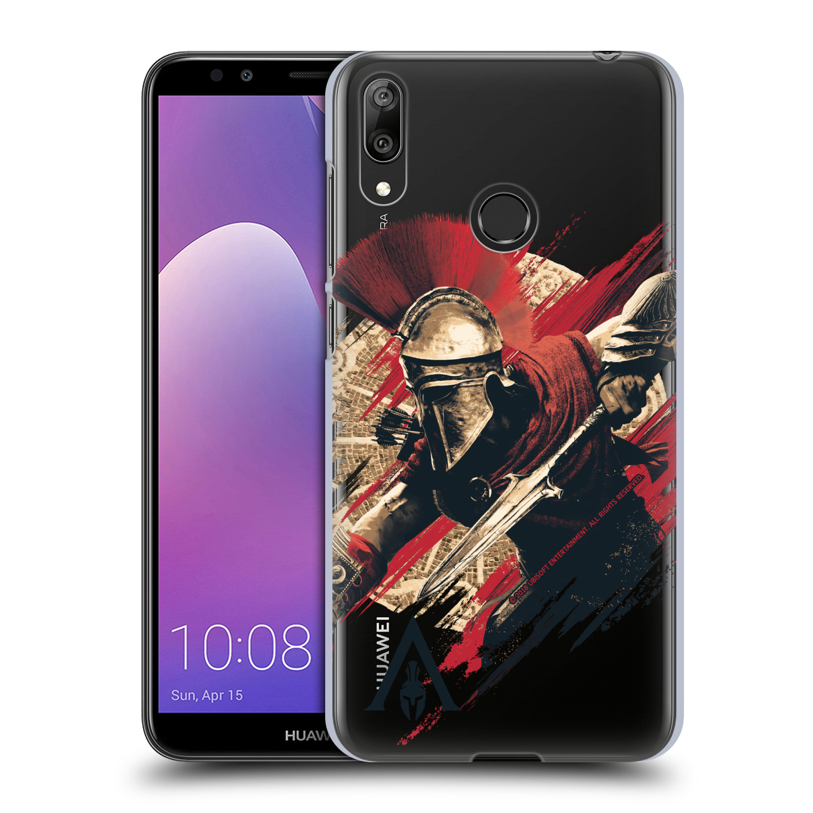 Pouzdro na mobil Huawei Y7 2019 - HEAD CASE - Assassins Creed Odyssey Alexios s oštěpem