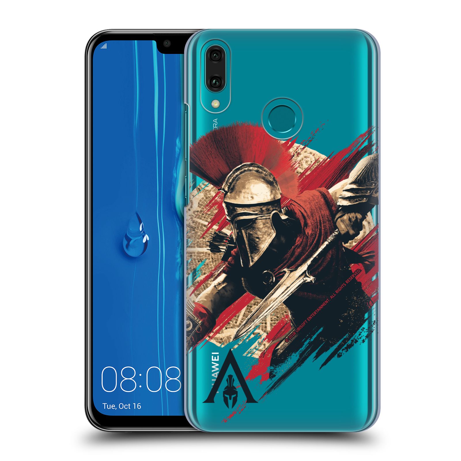 Pouzdro na mobil Huawei Y9 2019 - HEAD CASE - Assassins Creed Odyssey Alexios s oštěpem