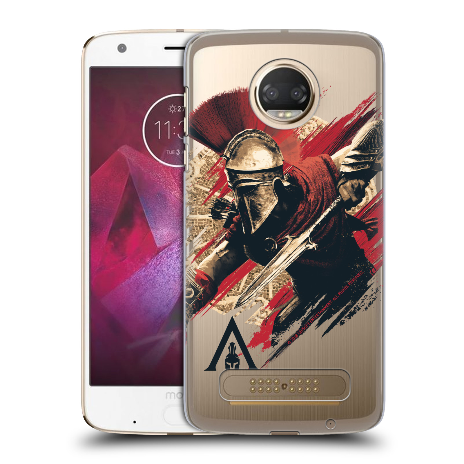 Pouzdro na mobil Motorola Moto Z2 PLAY - HEAD CASE - Assassins Creed Odyssey Alexios s oštěpem