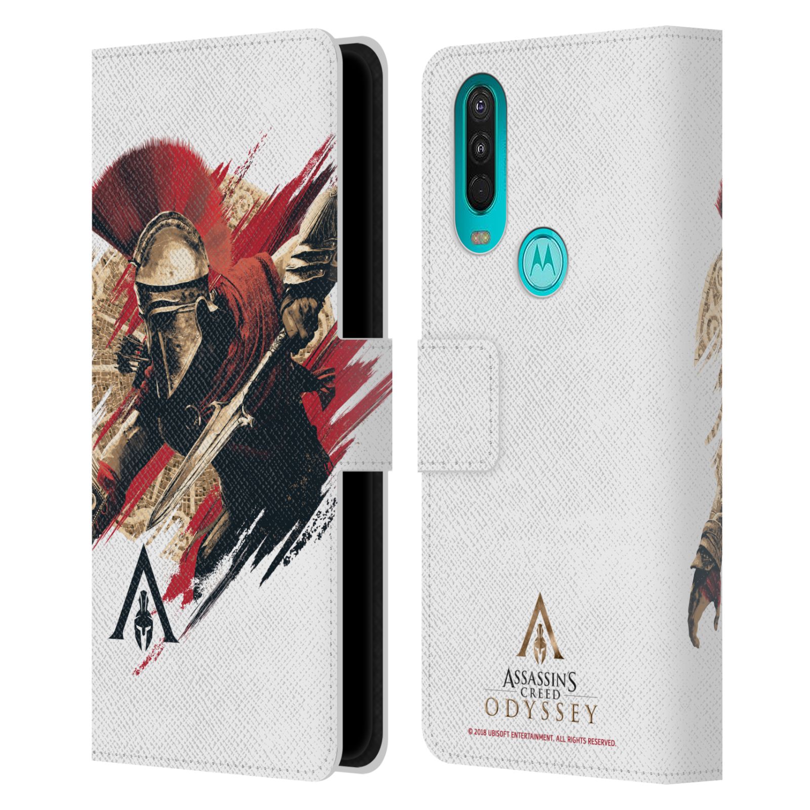 Pouzdro HEAD CASE na mobil Motorola One Action  Assassins Creed Odyssey Alexios v boji