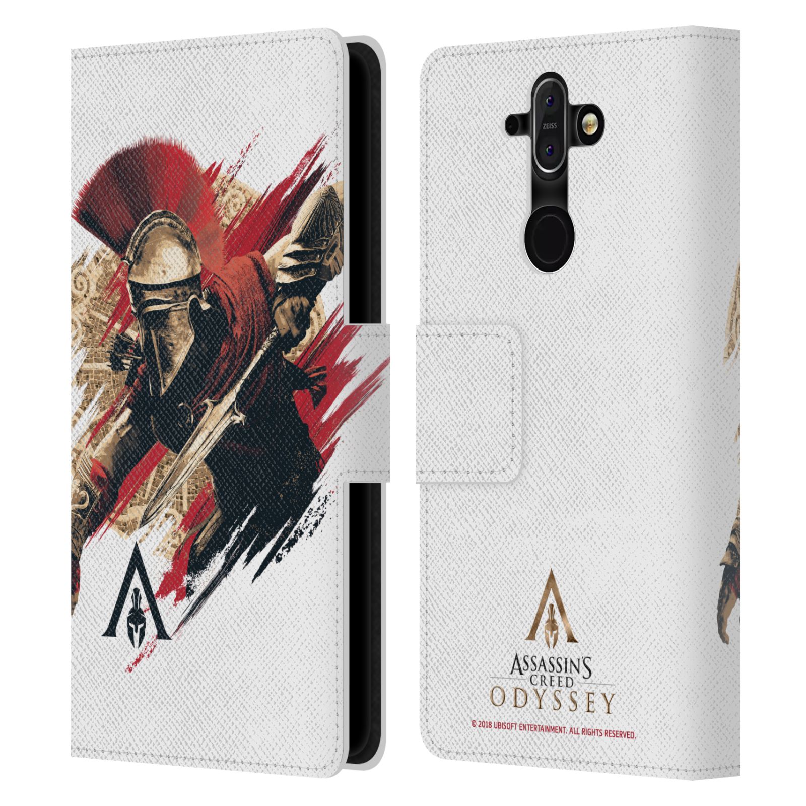 Pouzdro na mobil Nokia 8 Sirocco - Head Case - Assassins Creed Odyssey Alexios v boji