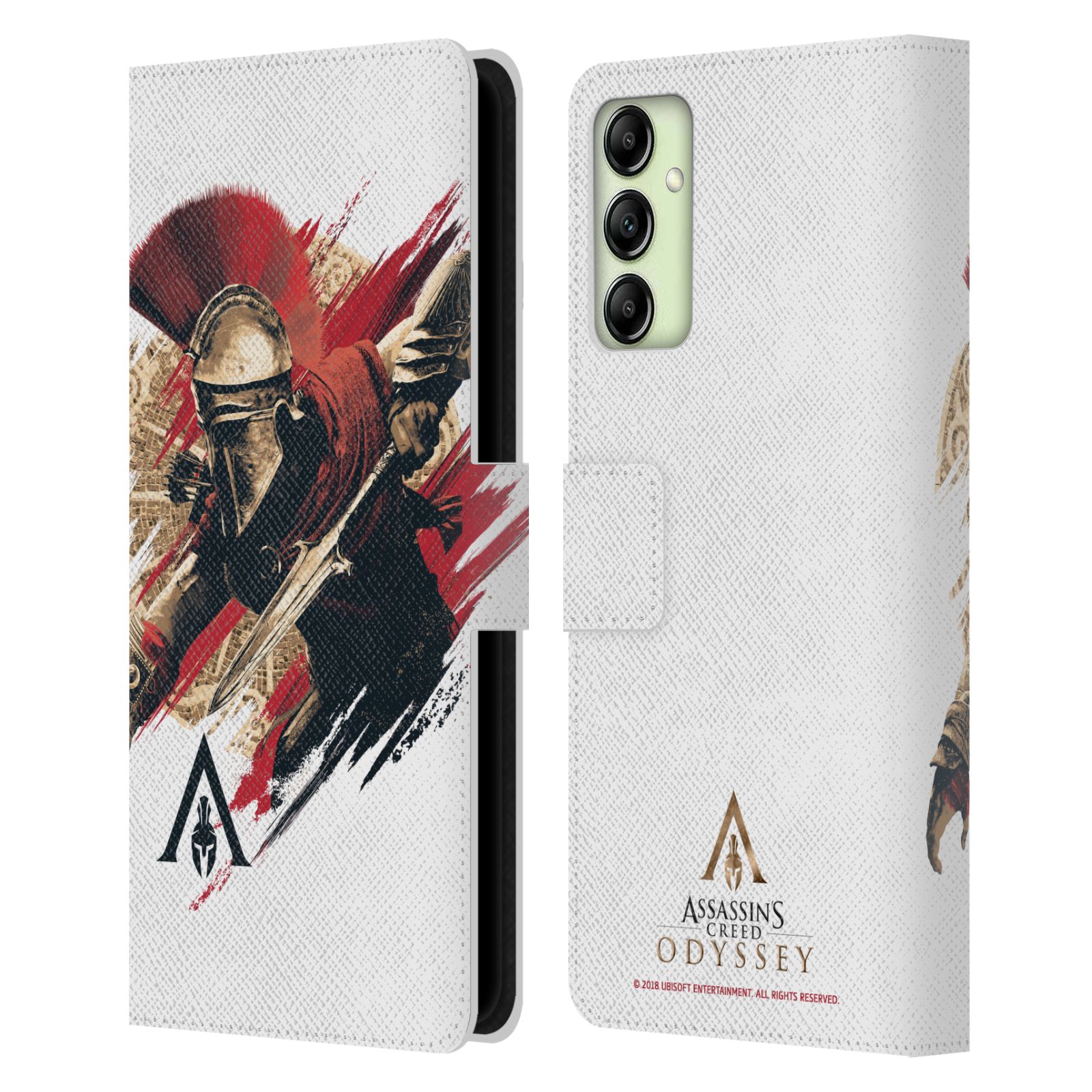 Pouzdro HEAD CASE na mobil Samsung Galaxy A14  Assassins Creed Odyssey Alexios v boji