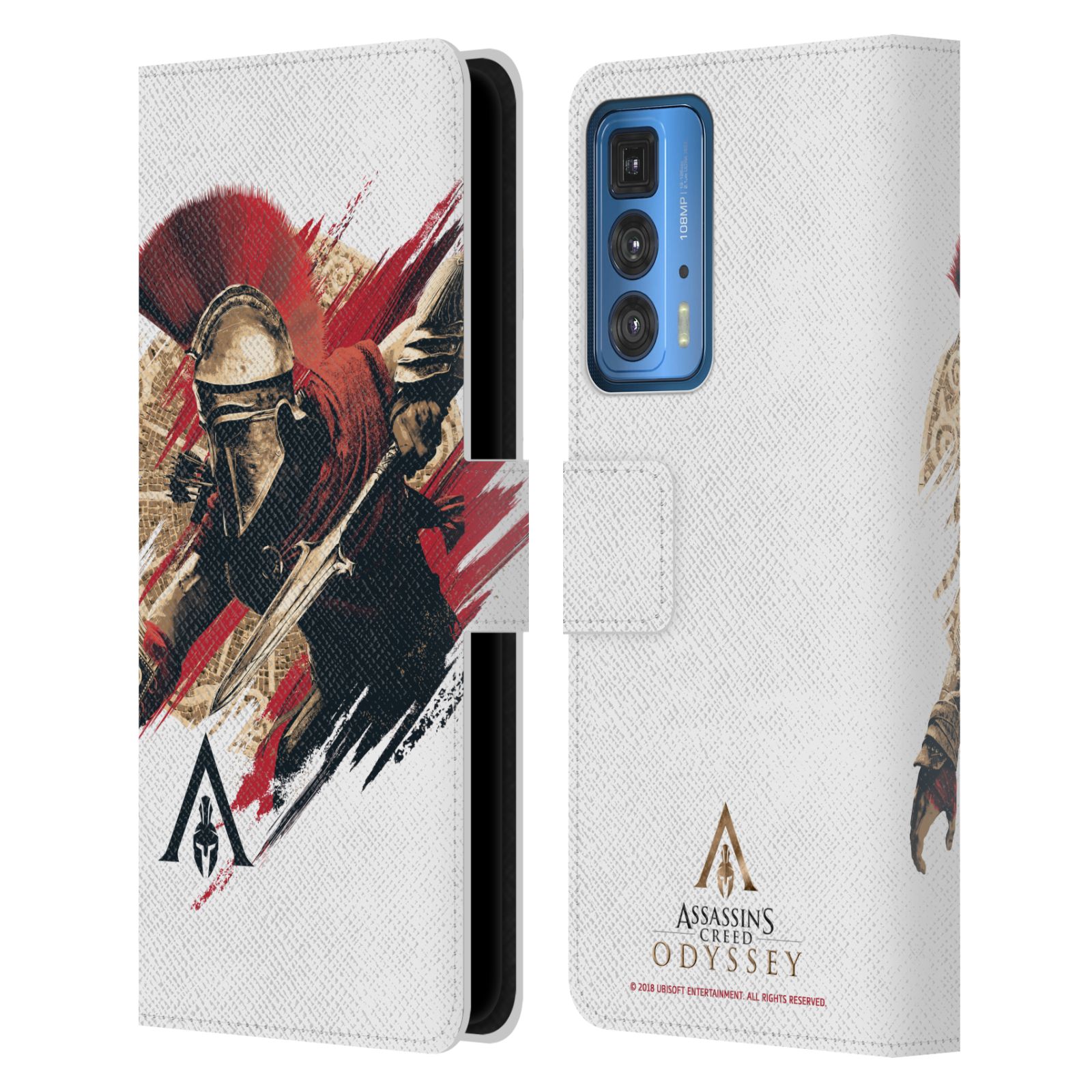Pouzdro HEAD CASE na mobil Motorola EDGE 20 PRO  Assassins Creed Odyssey Alexios v boji