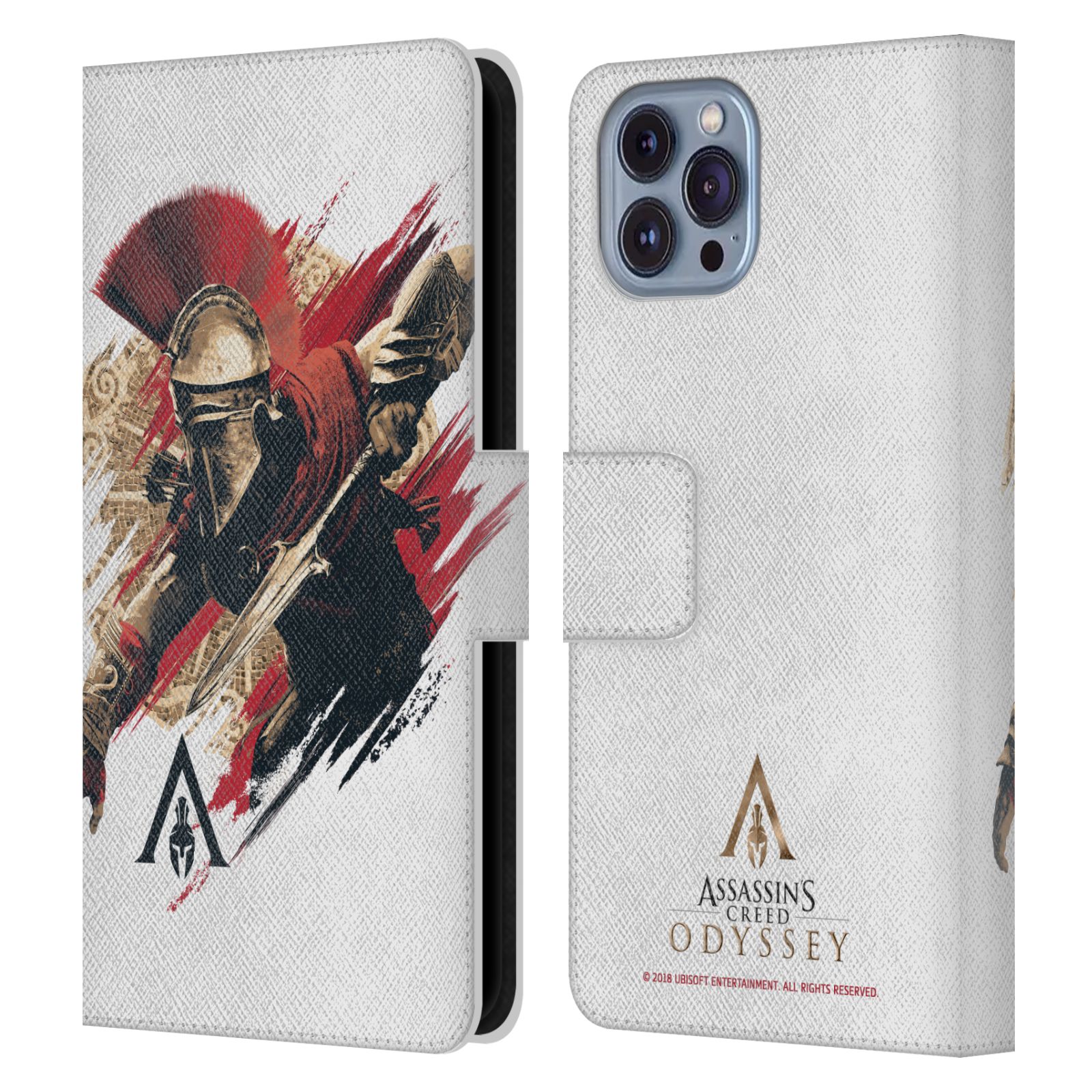 Pouzdro HEAD CASE na mobil Apple Iphone 14  Assassins Creed Odyssey Alexios v boji