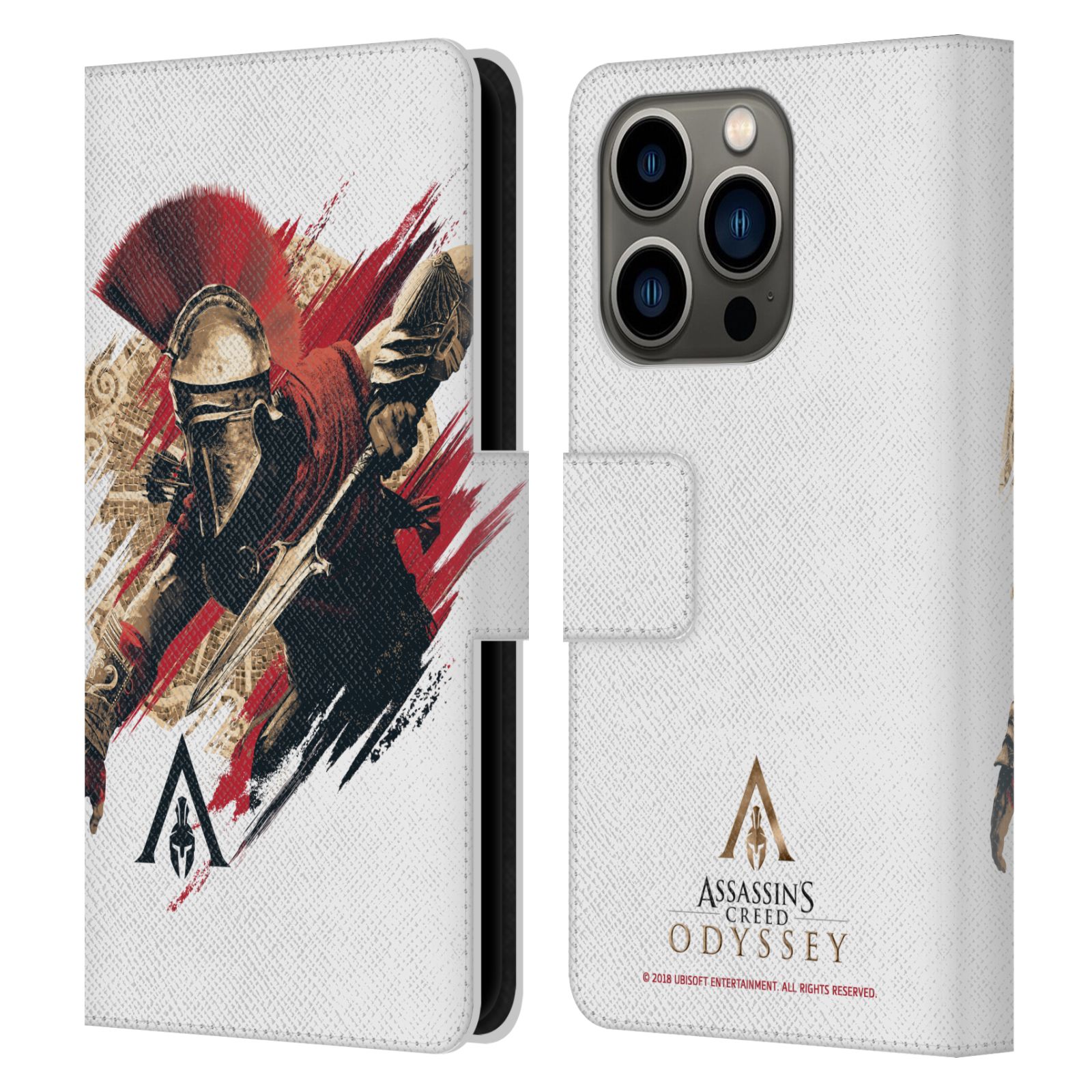 Pouzdro HEAD CASE na mobil Apple Iphone 14 PRO  Assassins Creed Odyssey Alexios v boji