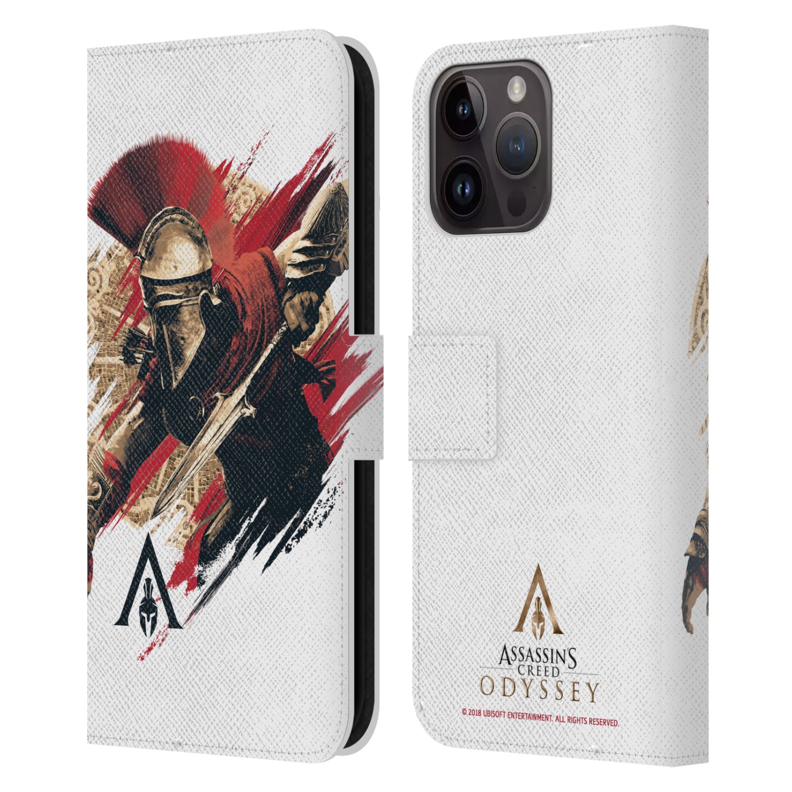 Pouzdro HEAD CASE na mobil Apple Iphone 15 PRO MAX  Assassins Creed Odyssey Alexios v boji