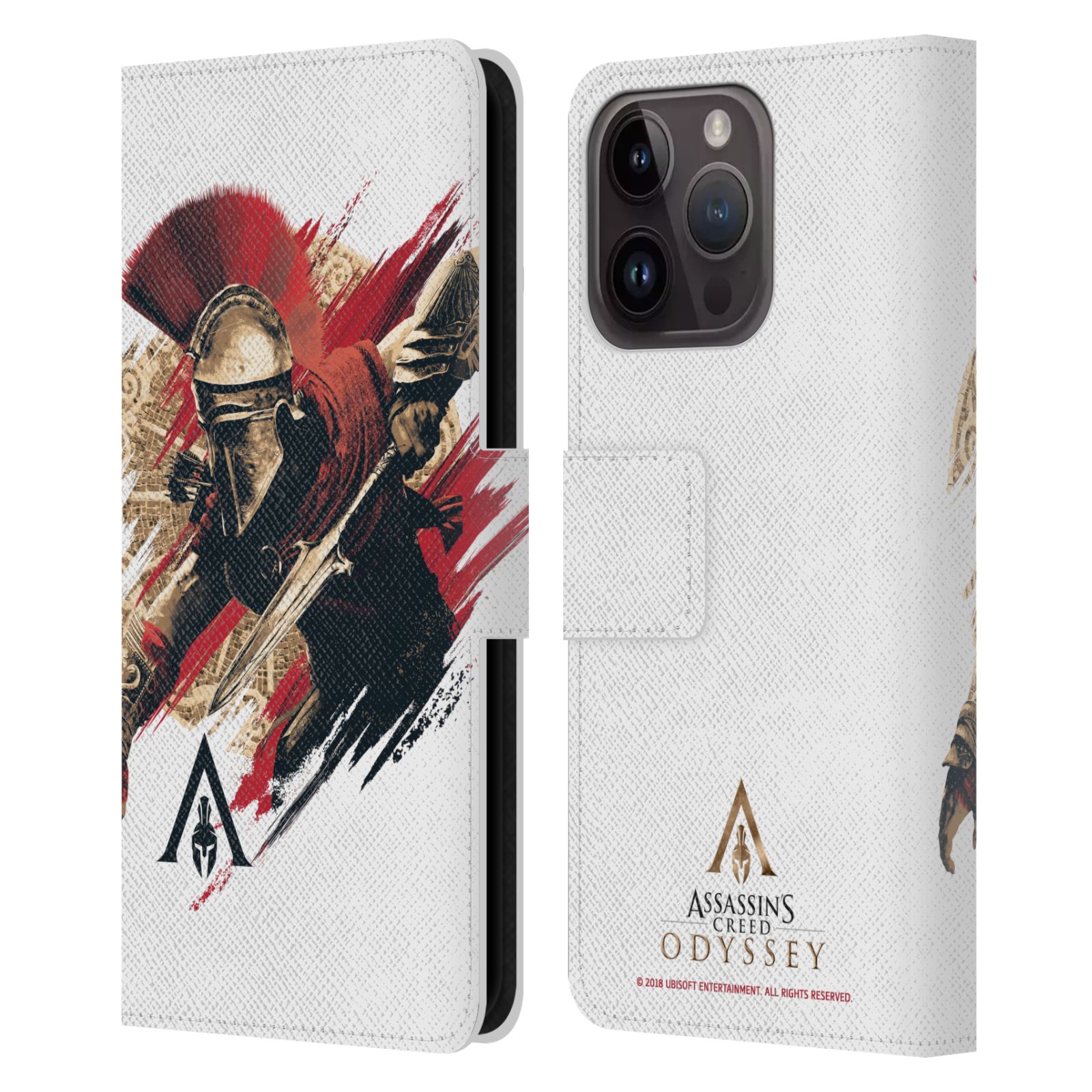 Pouzdro HEAD CASE na mobil Apple Iphone 15 PRO  Assassins Creed Odyssey Alexios v boji