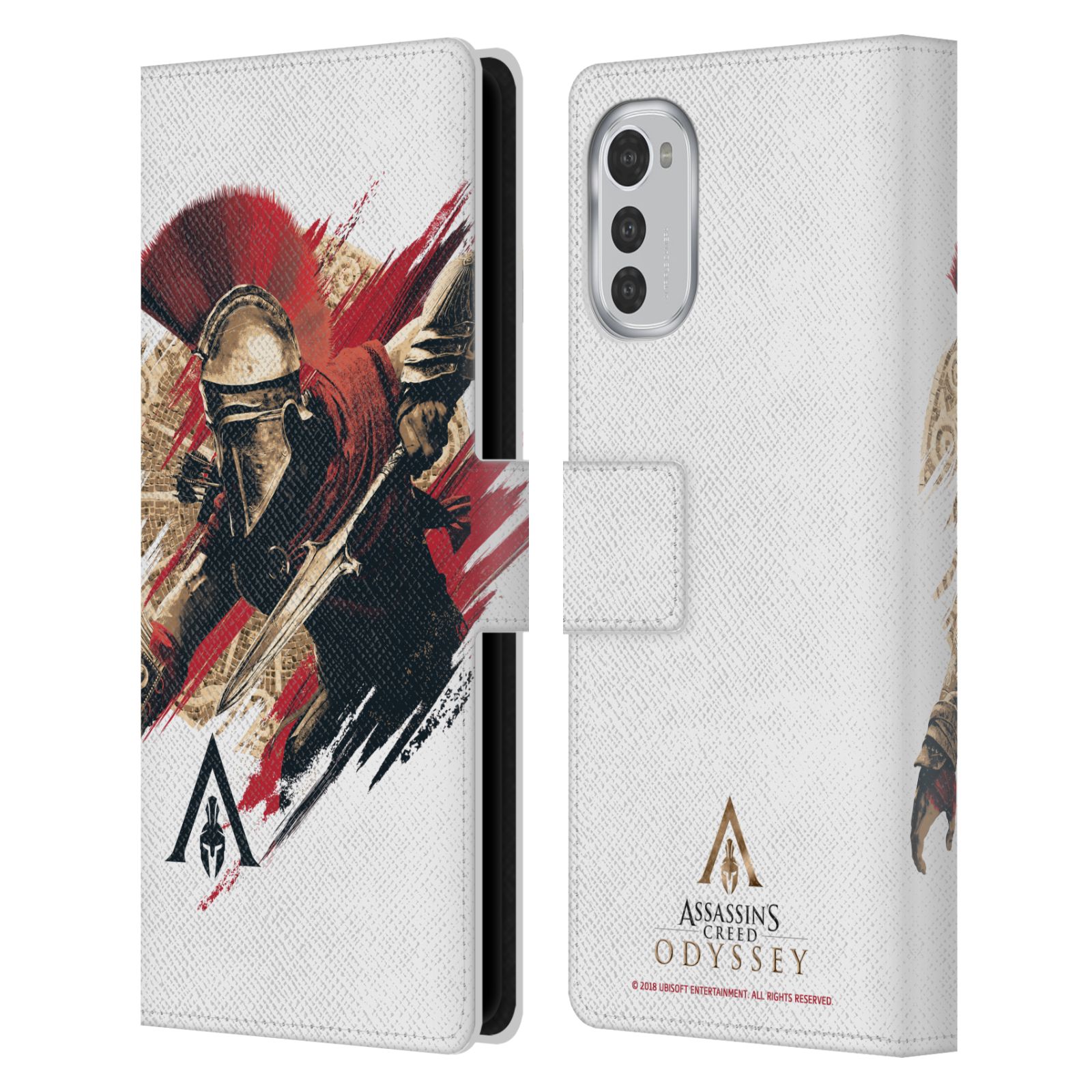 Pouzdro HEAD CASE na mobil Motorola Moto E32 / E32s  Assassins Creed Odyssey Alexios v boji