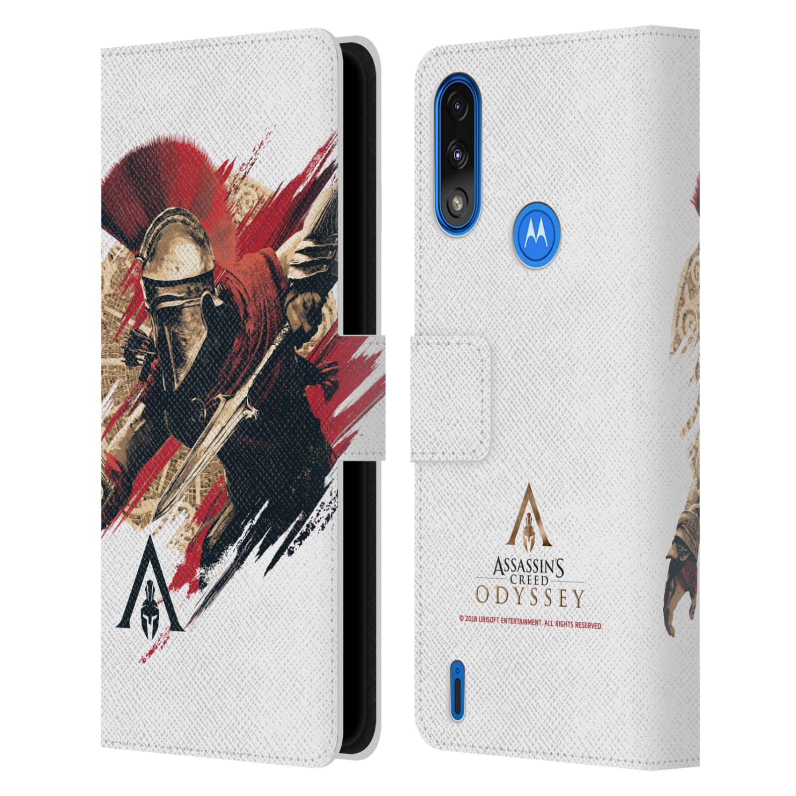 Pouzdro HEAD CASE na mobil Motorola Moto E7 POWER  Assassins Creed Odyssey Alexios v boji