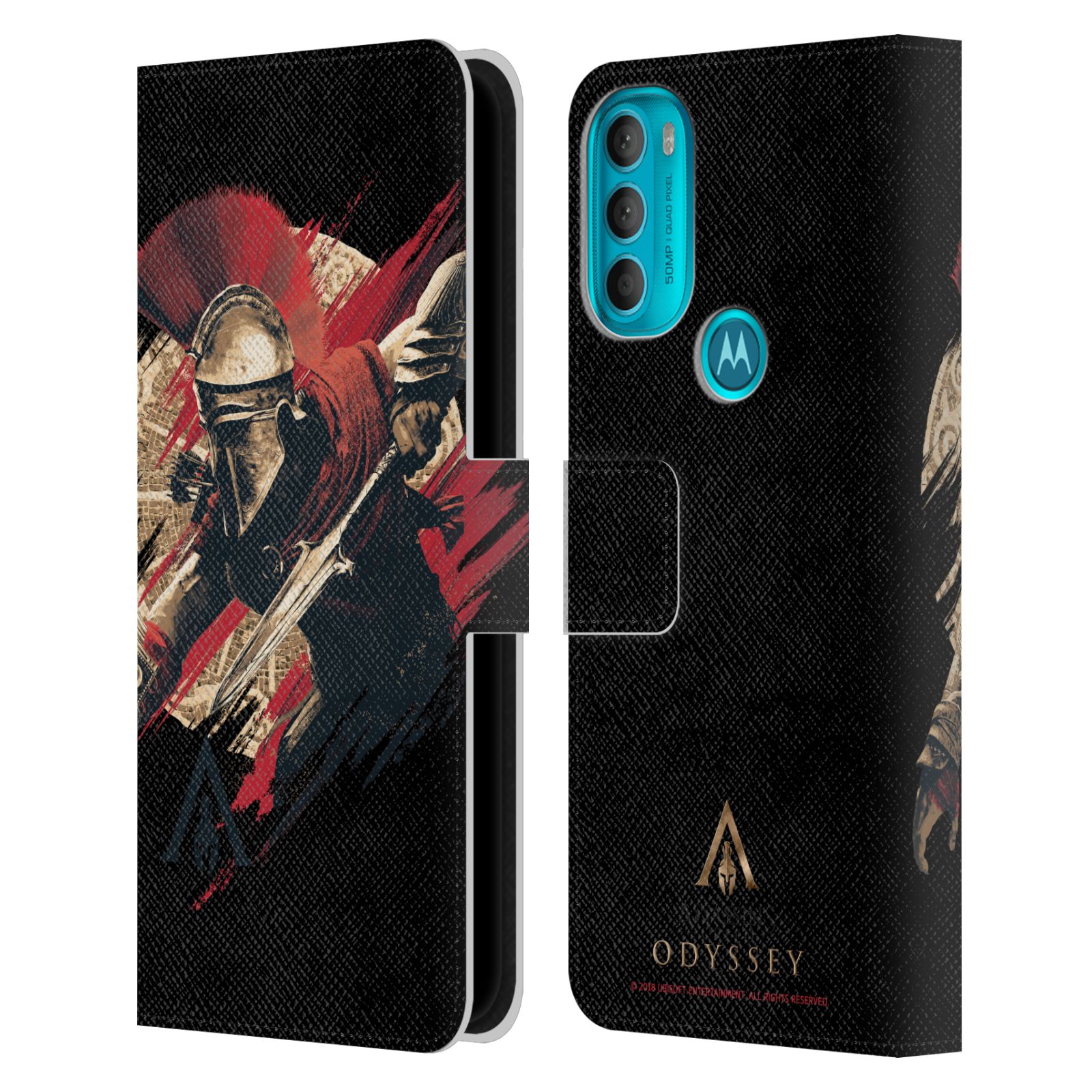 Pouzdro HEAD CASE na mobil Motorola Moto G71 5G  Assassins Creed Odyssey Alexios v boji