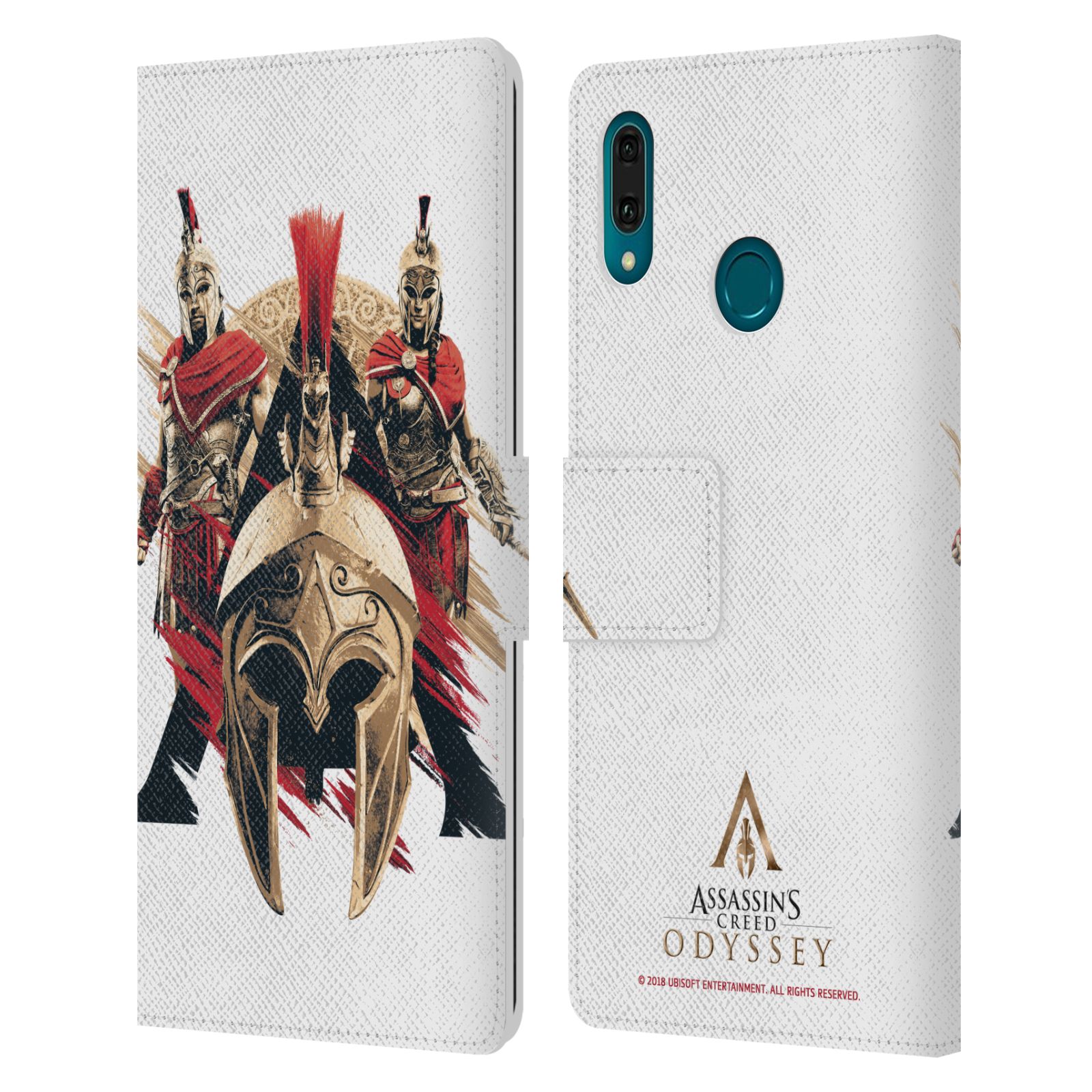 Pouzdro na mobil Huawei Y9 2019 - Head Case - Assassins Creed Odyssey helmice