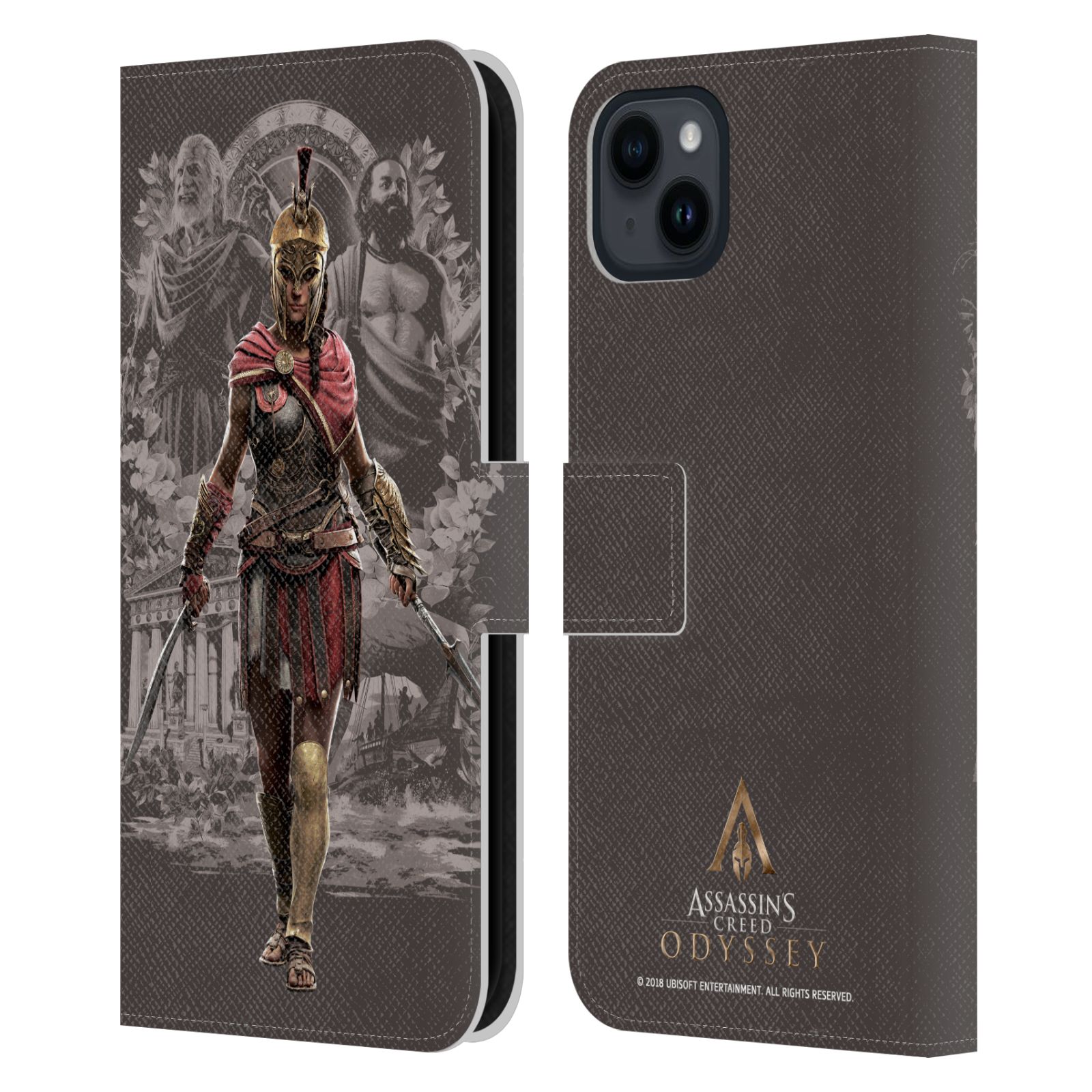 Pouzdro HEAD CASE na mobil Apple Iphone 15 PLUS  Assassins Creed Odyssey Kassandra