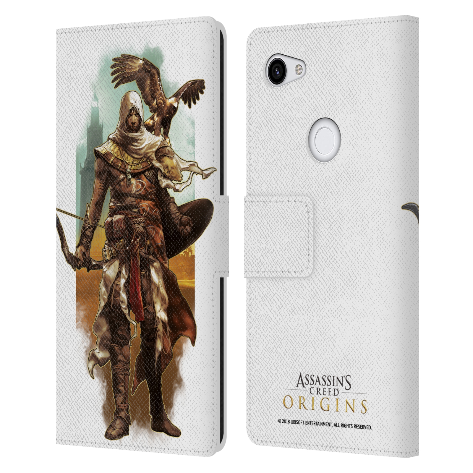 Pouzdro na mobil Google Pixel 3a XL - Head Case - Assasins Creed Bayek s orlem