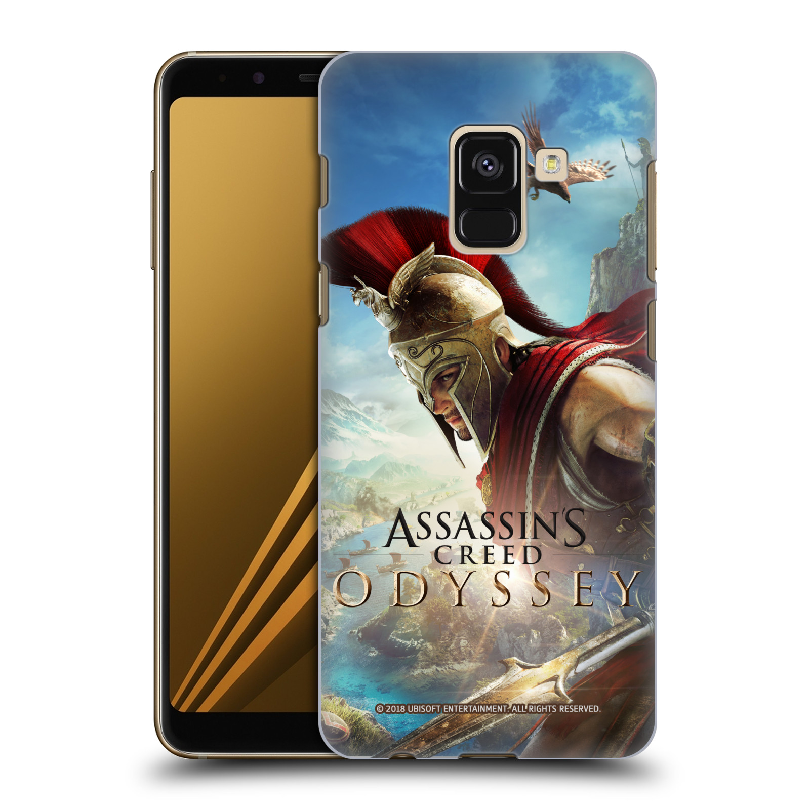 Pouzdro na mobil Samsung Galaxy A8+ 2018, A8 PLUS 2018 - HEAD CASE - Assassins Creed Odyssey Alexios a Ikaros