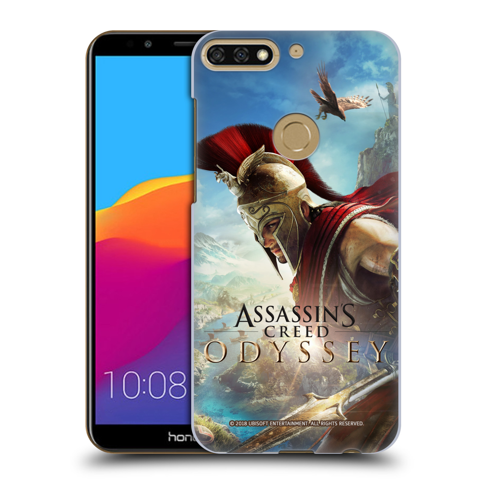 Pouzdro na mobil HONOR 7C - HEAD CASE - Assassins Creed Odyssey Alexios a Ikaros