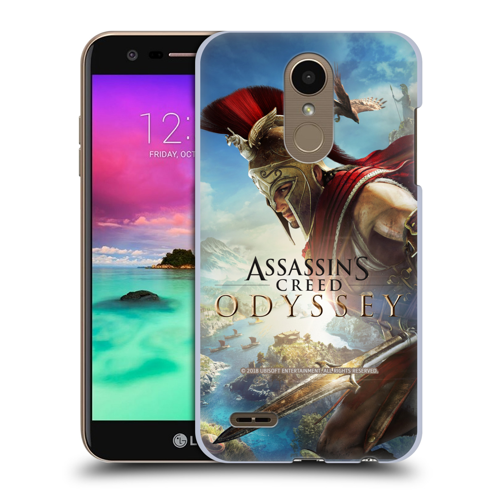 Pouzdro na mobil LG K10 2018 - HEAD CASE - Assassins Creed Odyssey Alexios a Ikaros