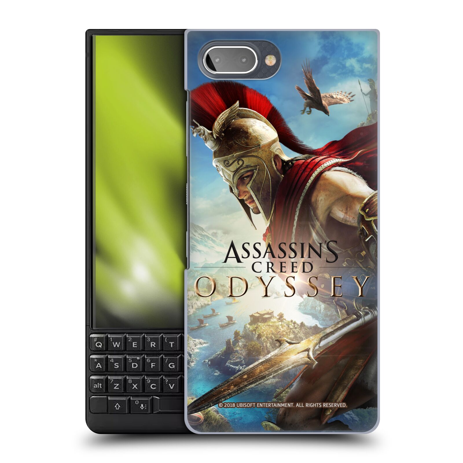 Pouzdro na mobil Blackberry KEY 2 - HEAD CASE - Assassins Creed Odyssey Alexios a Ikaros