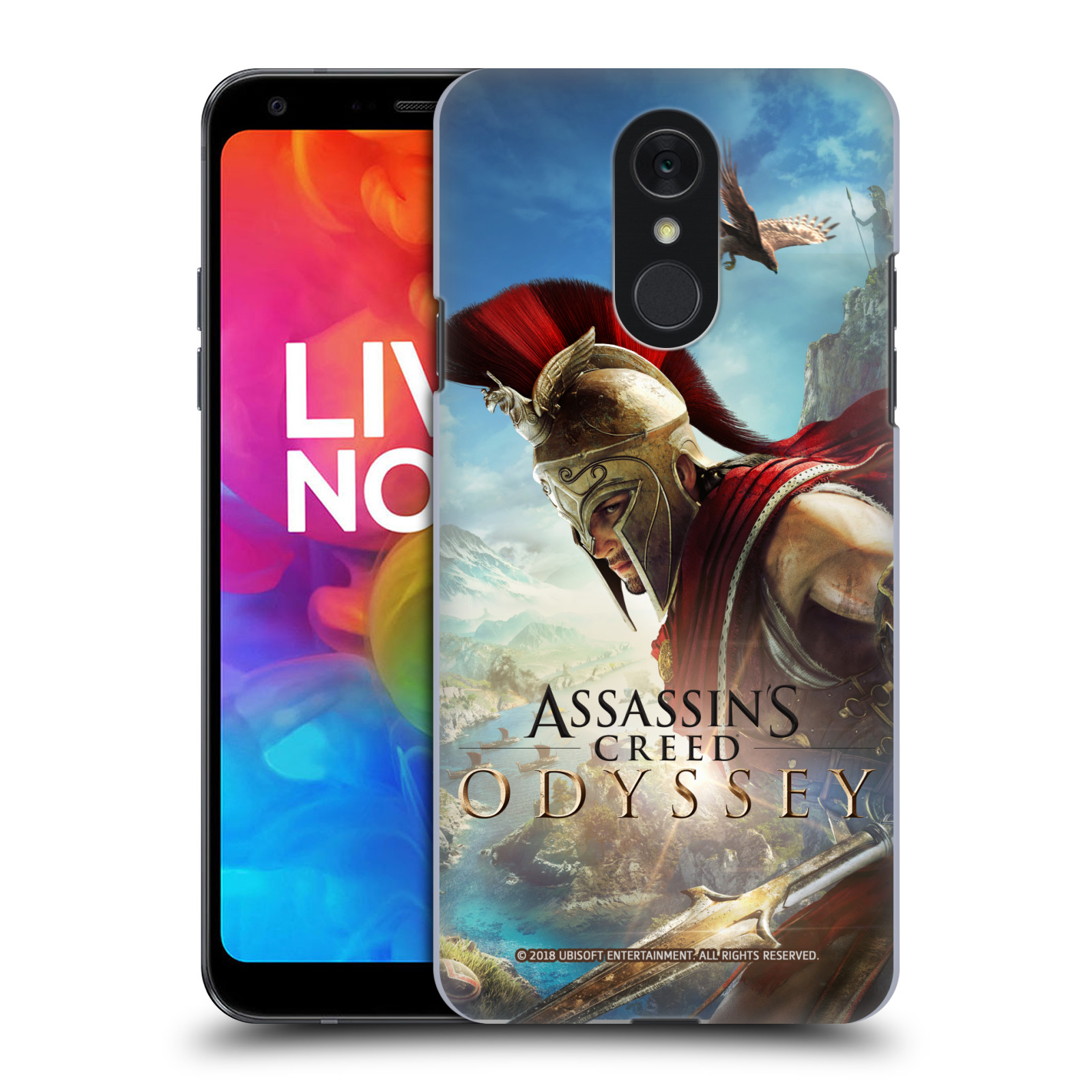 Pouzdro na mobil LG Q7 - HEAD CASE - Assassins Creed Odyssey Alexios a Ikaros