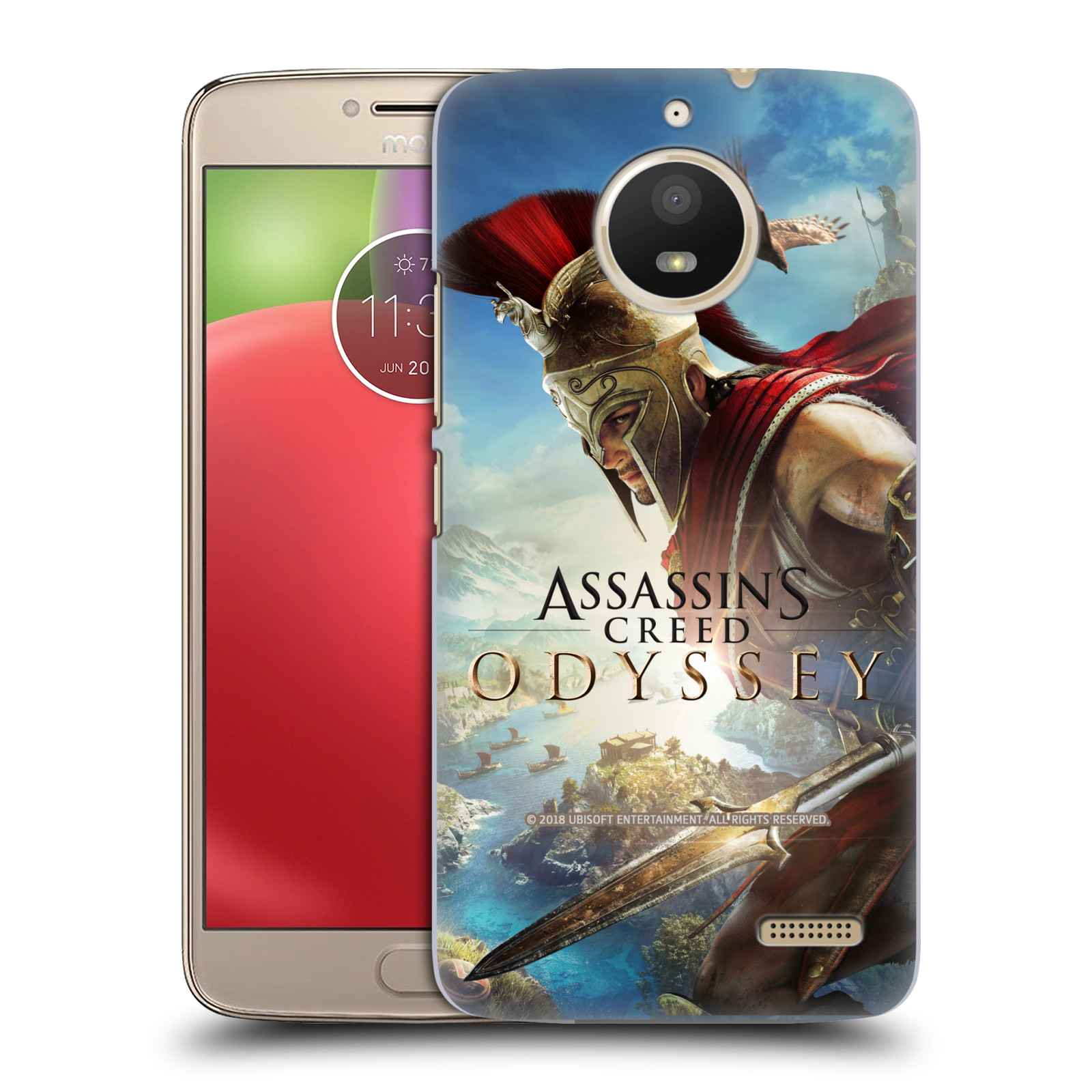 Pouzdro na mobil Lenovo Moto E4 - HEAD CASE - Assassins Creed Odyssey Alexios a Ikaros