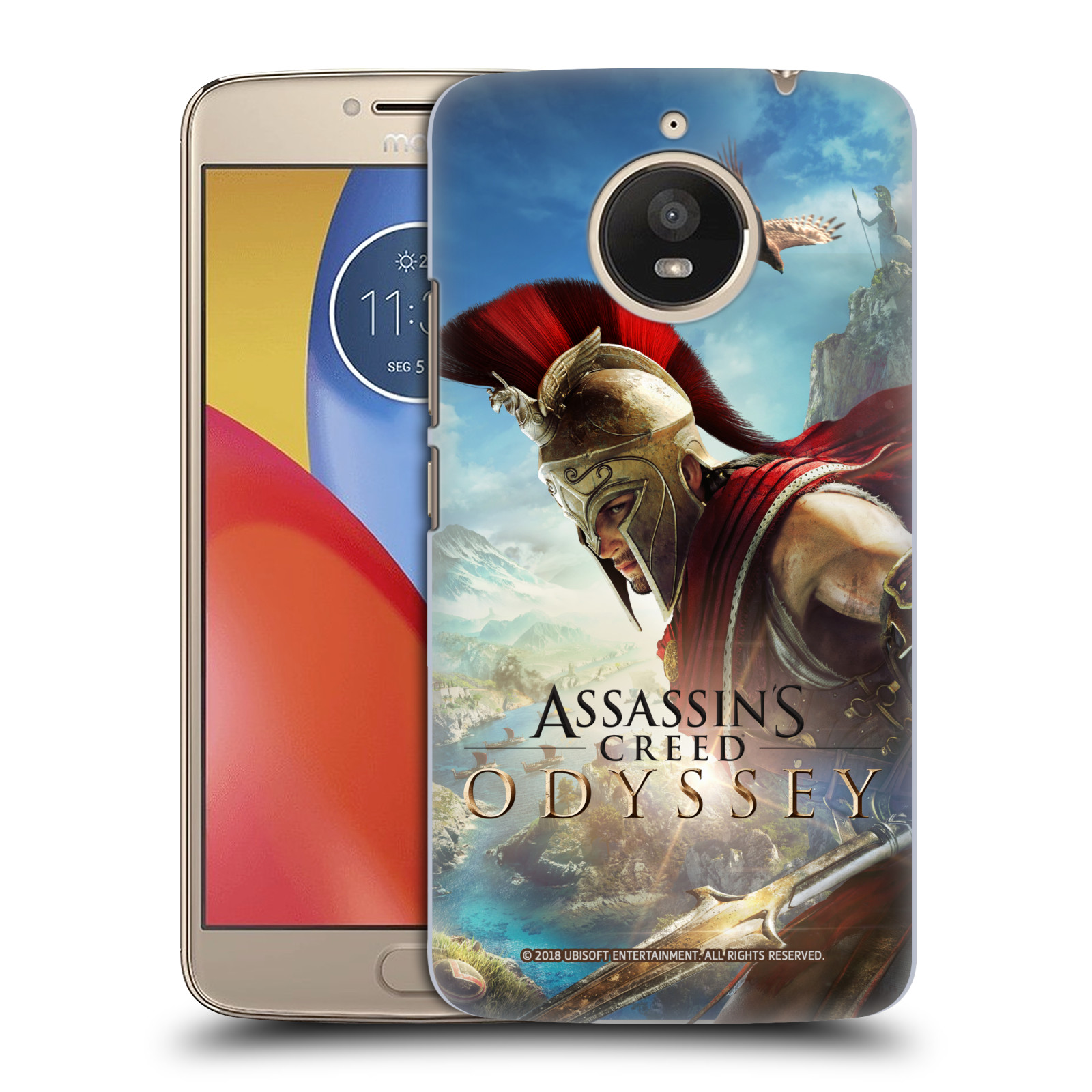 Pouzdro na mobil Lenovo Moto E4 PLUS - HEAD CASE - Assassins Creed Odyssey Alexios a Ikaros