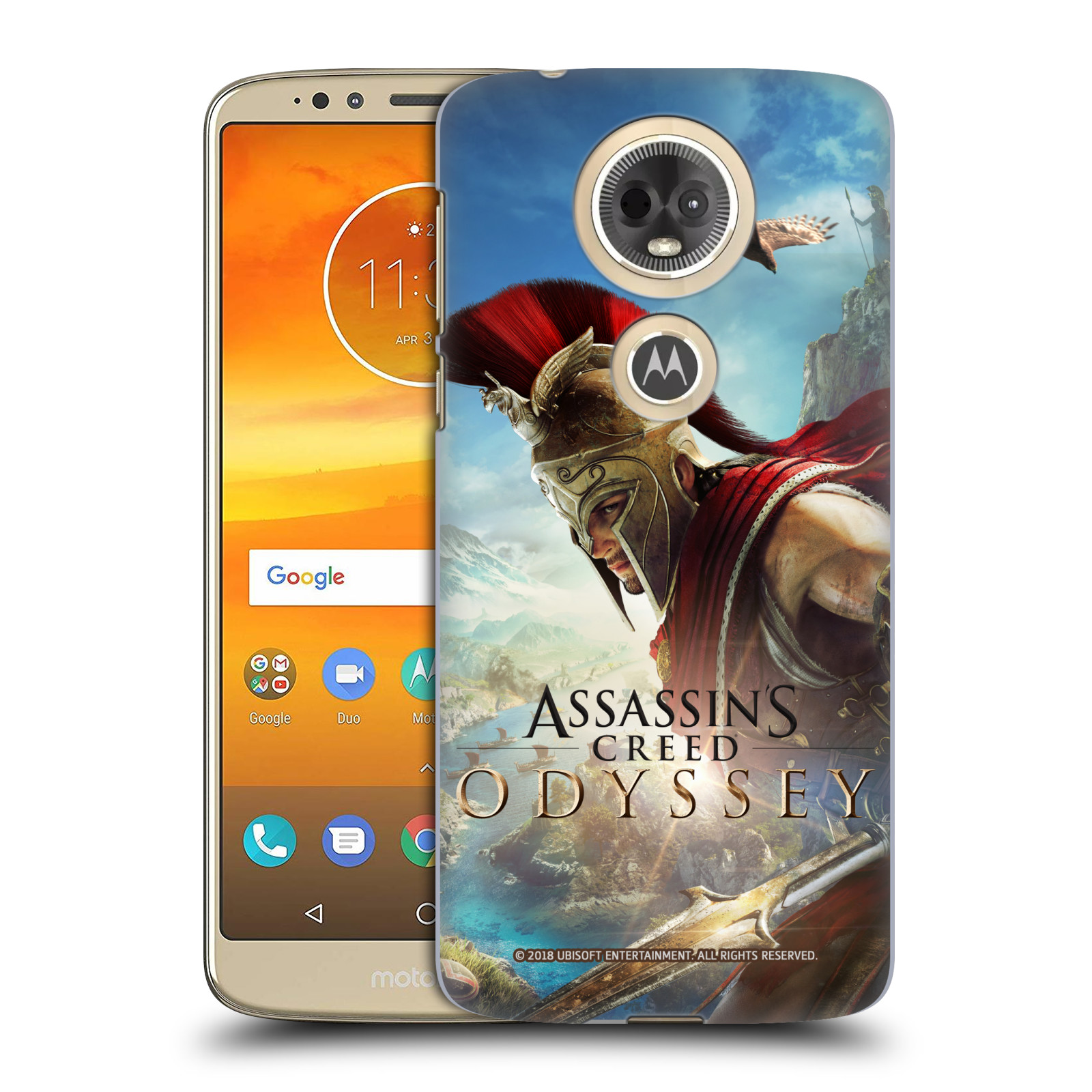Pouzdro na mobil Motorola Moto E5 PLUS - HEAD CASE - Assassins Creed Odyssey Alexios a Ikaros