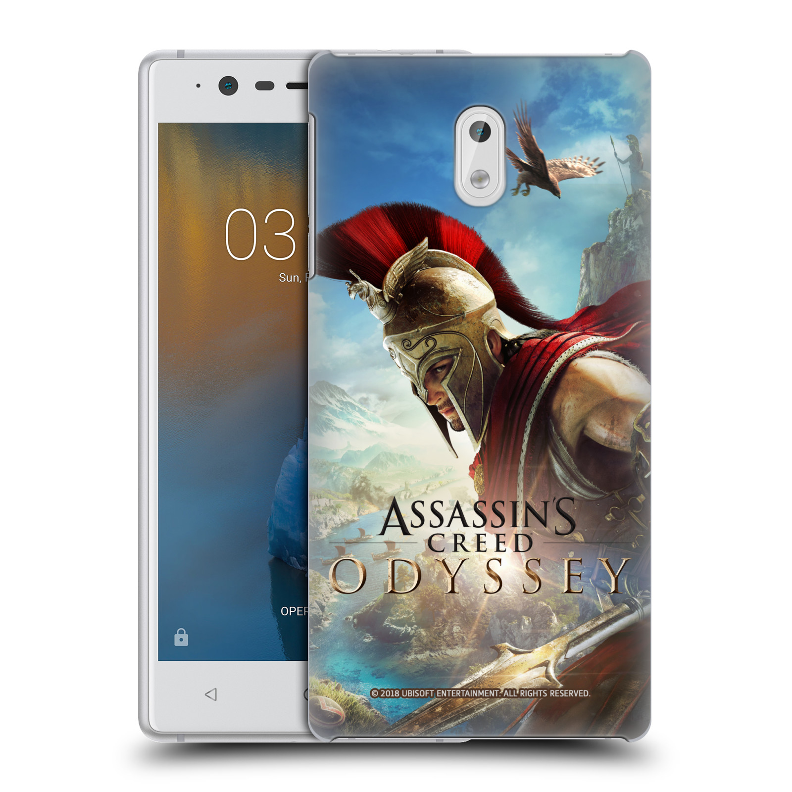 Pouzdro na mobil Nokia 3 - HEAD CASE - Assassins Creed Odyssey Alexios a Ikaros