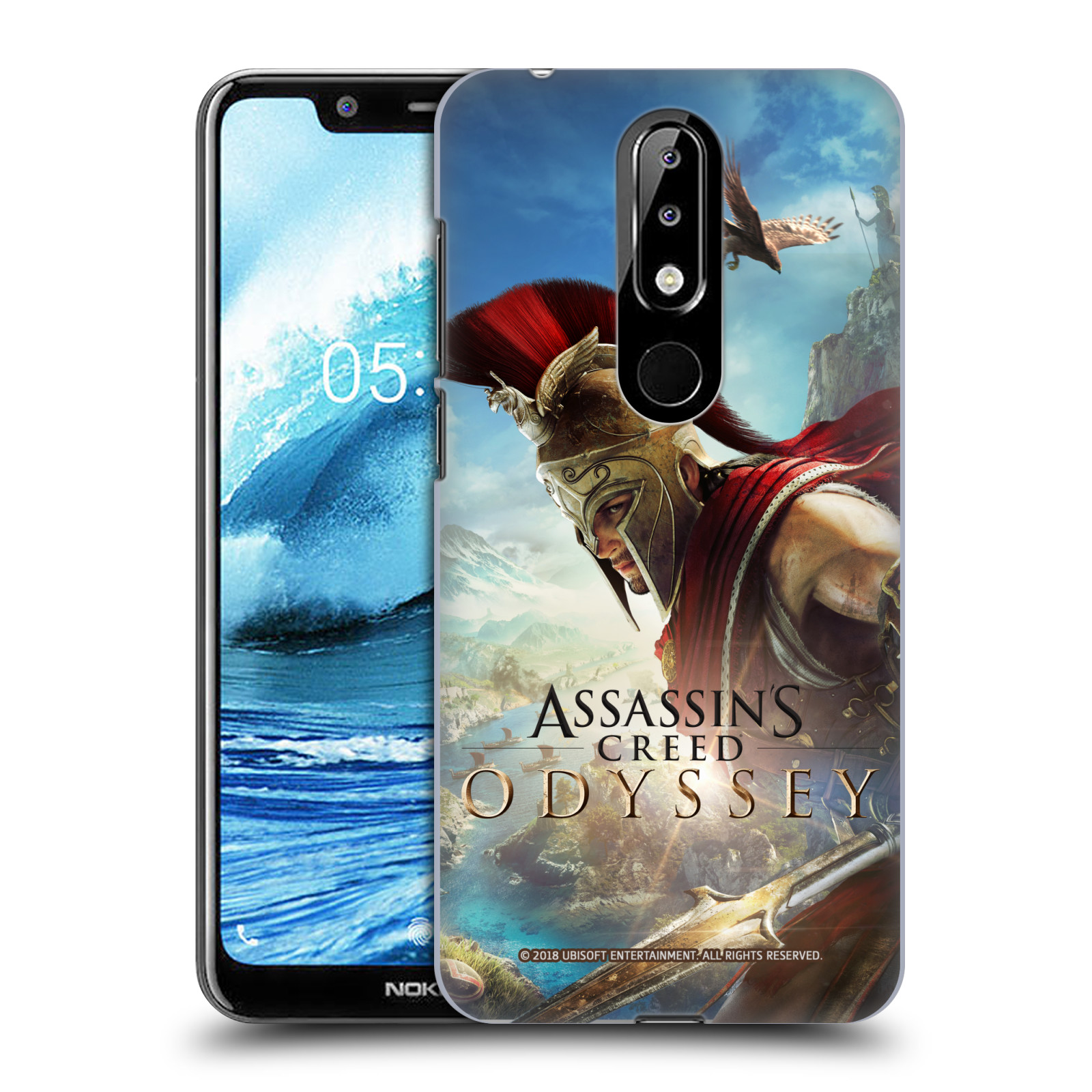 Pouzdro na mobil Nokia 5.1 PLUS - HEAD CASE - Assassins Creed Odyssey Alexios a Ikaros