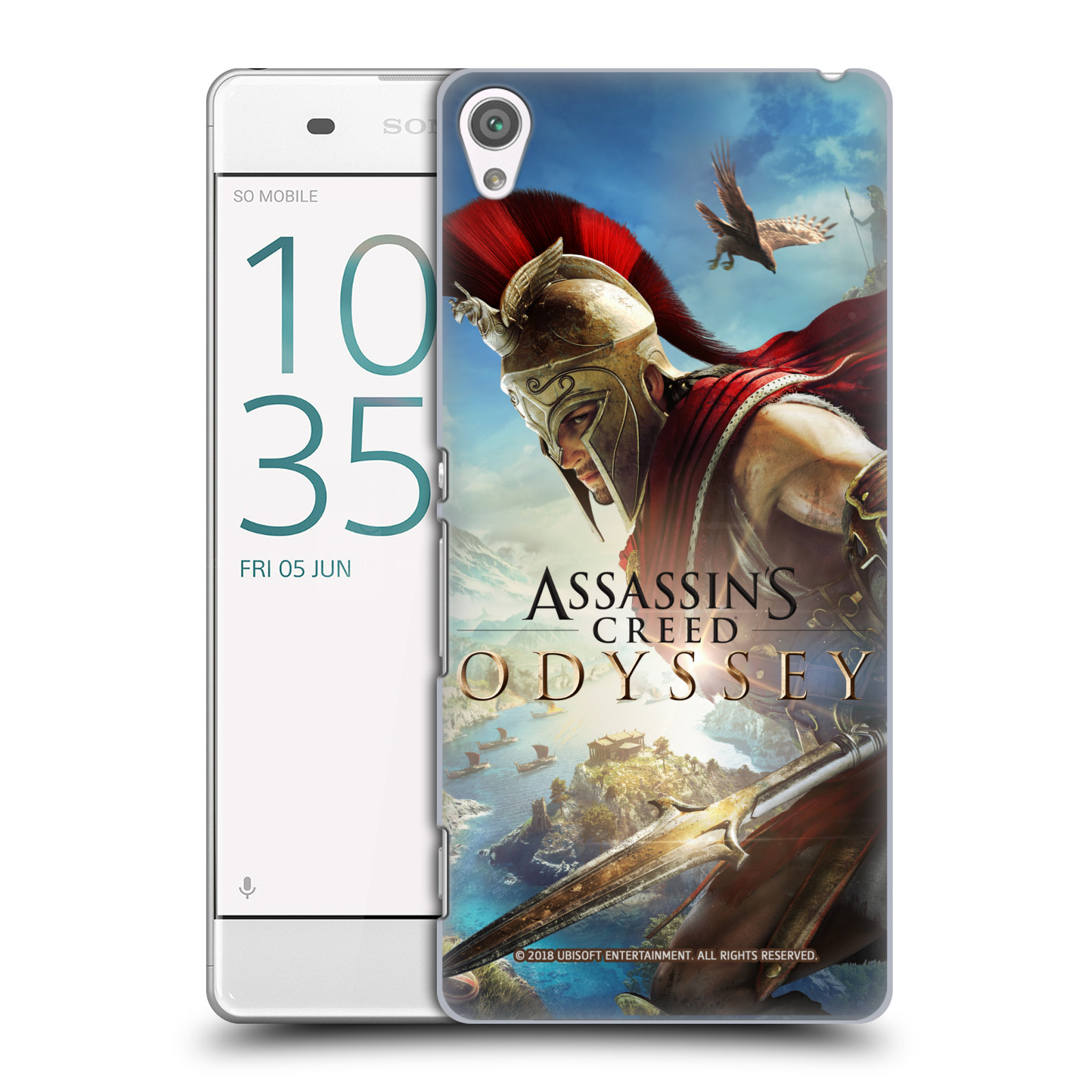Pouzdro na mobil Sony Xperia XA - HEAD CASE - Assassins Creed Odyssey Alexios a Ikaros