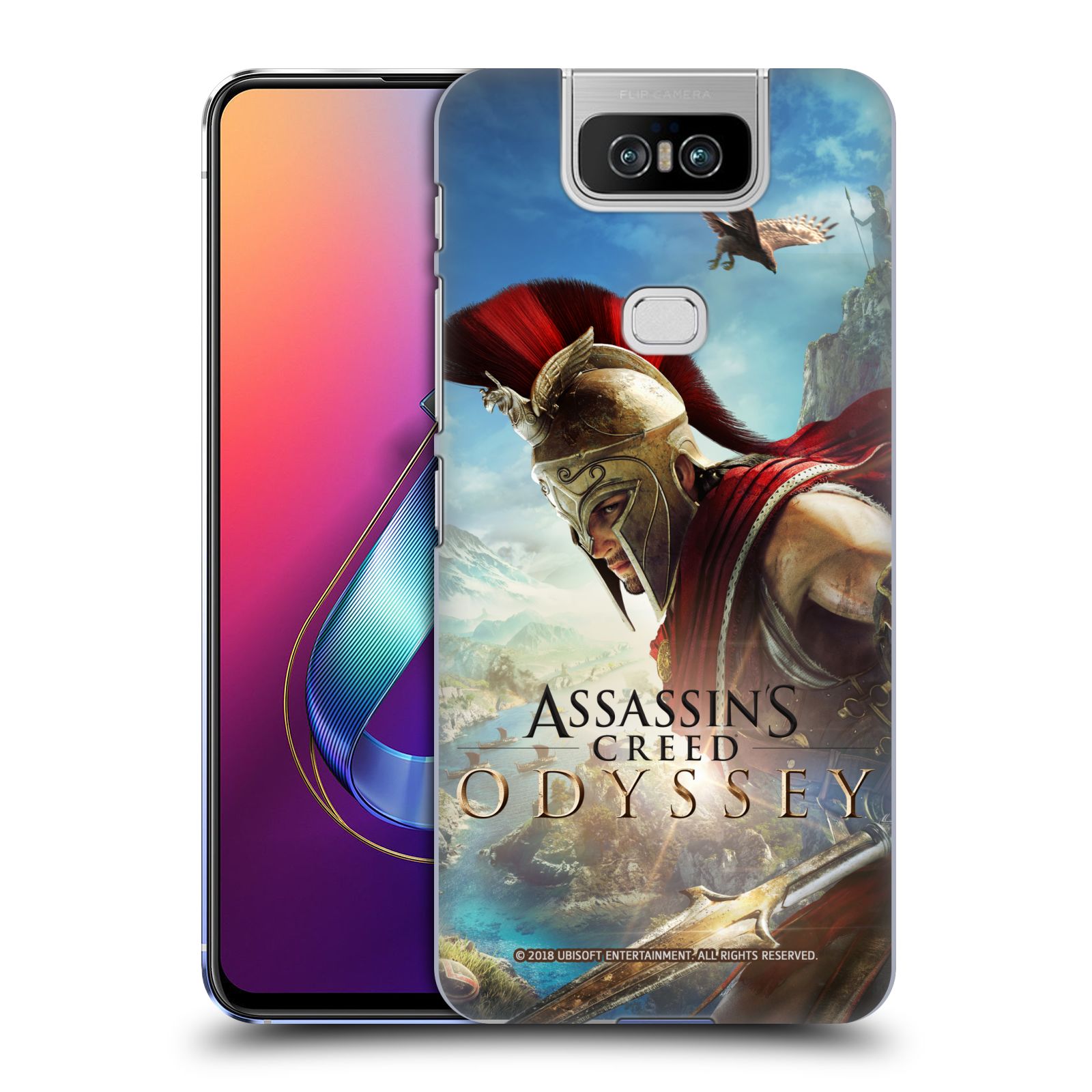 Pouzdro na mobil Asus Zenfone 6 ZS630KL - HEAD CASE - Assassins Creed Odyssey Alexios a Ikaros