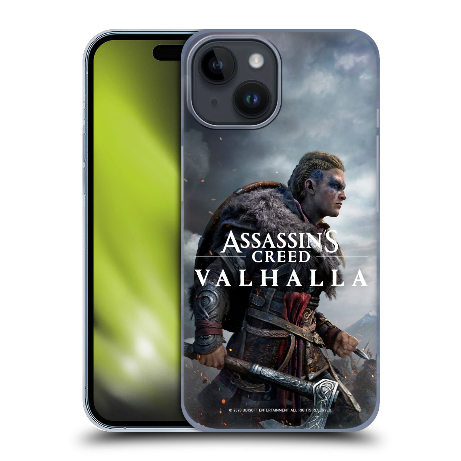Plastový obal HEAD CASE na mobil Apple Iphone 15  - Assassin's Creed Valhalla - žena Eivor