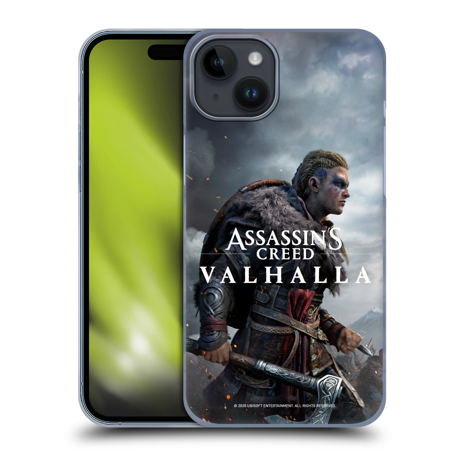 Plastový obal HEAD CASE na mobil Apple Iphone 15 PLUS  - Assassin's Creed Valhalla - žena Eivor
