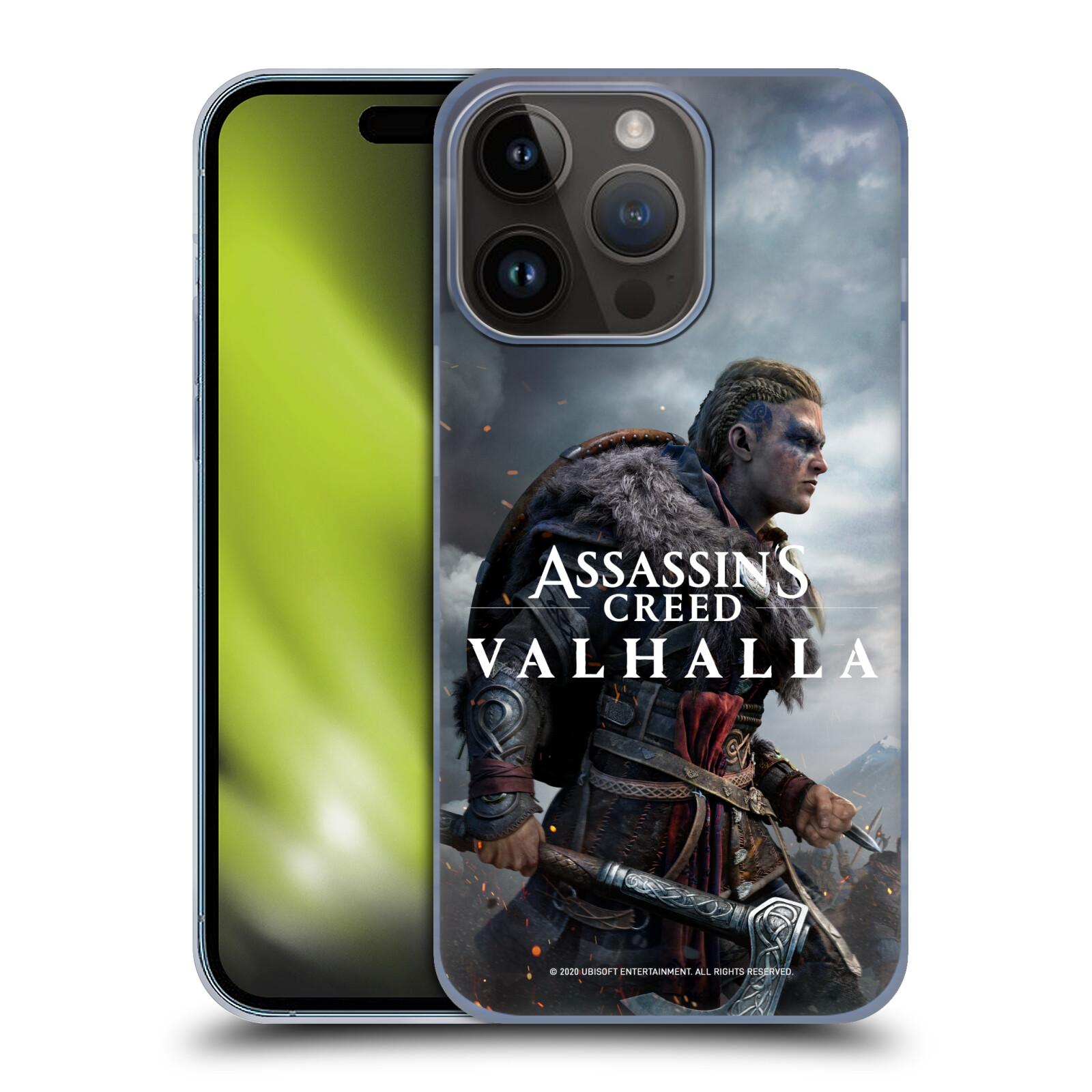 Plastový obal HEAD CASE na mobil Apple Iphone 15 Pro  - Assassin's Creed Valhalla - žena Eivor