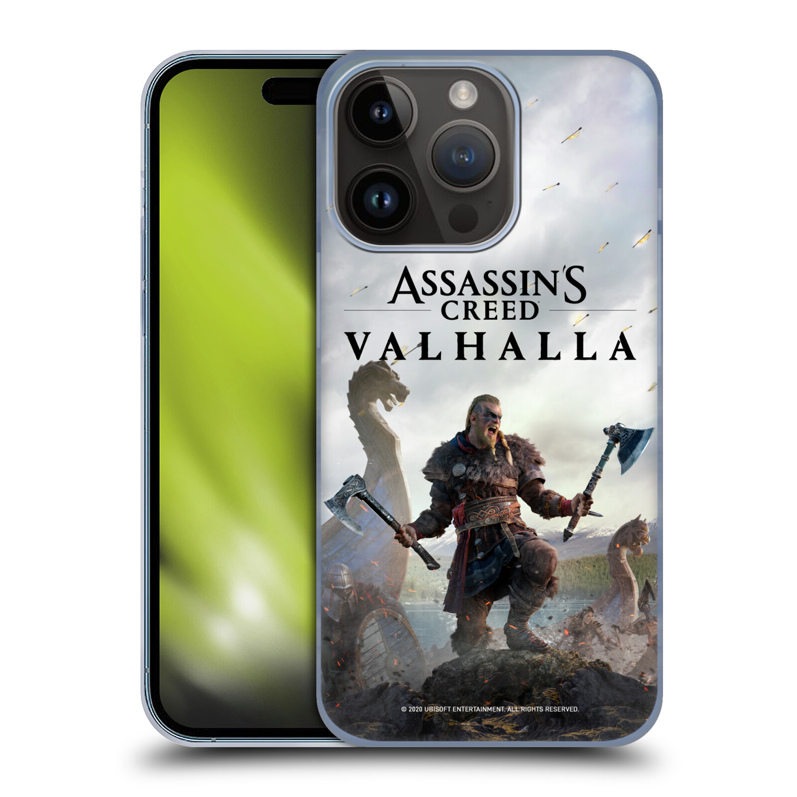 Plastový obal HEAD CASE na mobil Apple Iphone 15 Pro  - Assassin's Creed Valhalla - Bojovník Eivor