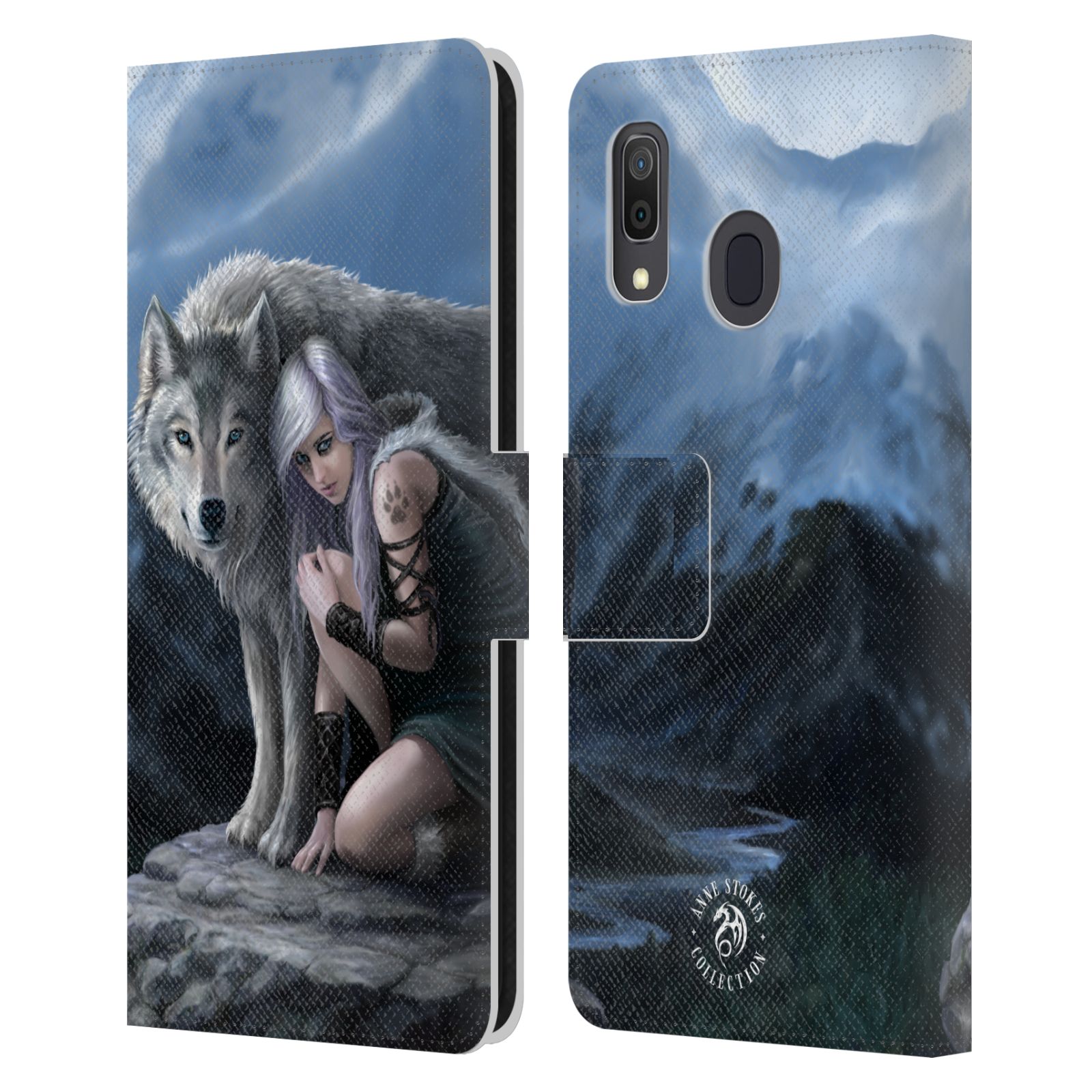 Pouzdro HEAD CASE na mobil Samsung Galaxy A33 5G  fantasy - vlk ochránce