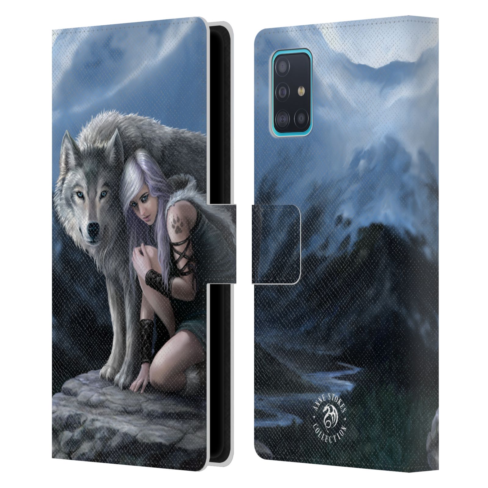 Pouzdro na mobil Samsung Galaxy A51 (A515F) - Head Case - fantasy - vlk ochránce
