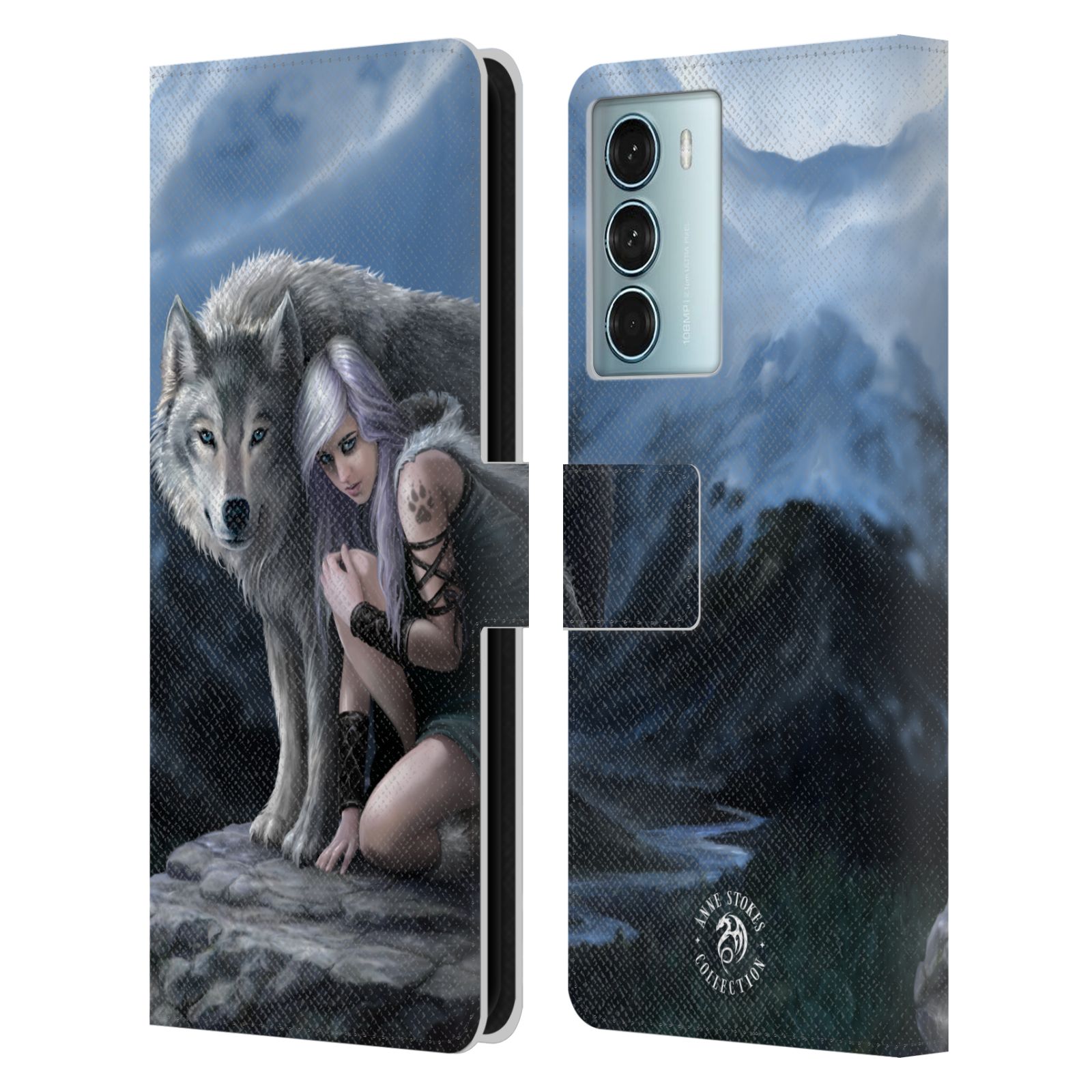 Pouzdro HEAD CASE na mobil Motorola Moto G200 5G  fantasy - vlk ochránce
