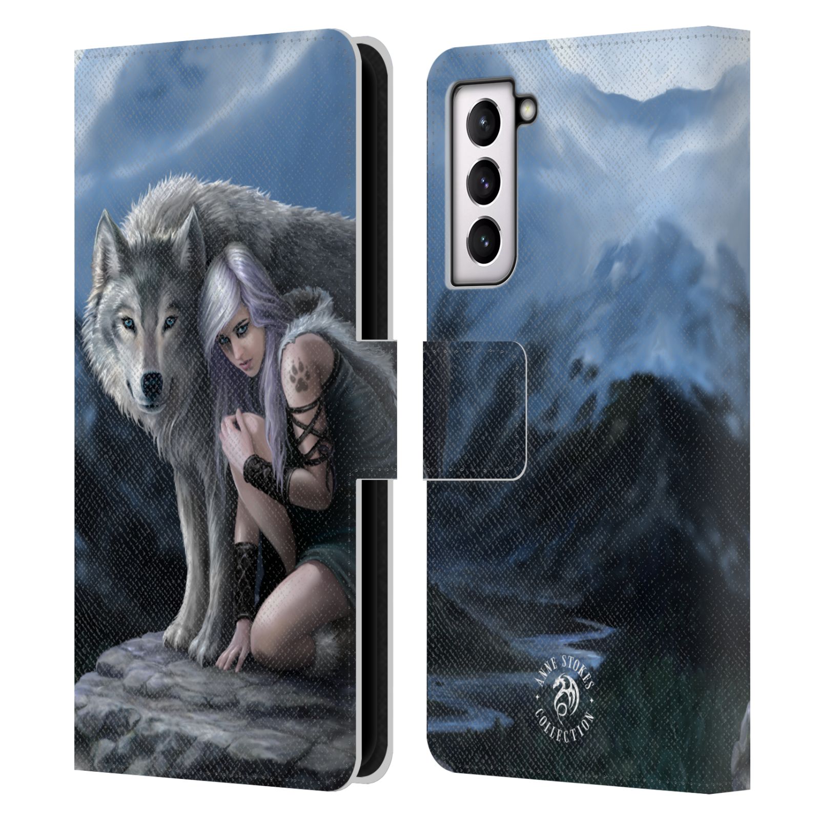 Pouzdro HEAD CASE na mobil Samsung Galaxy S21 / S21 5G  fantasy - vlk ochránce