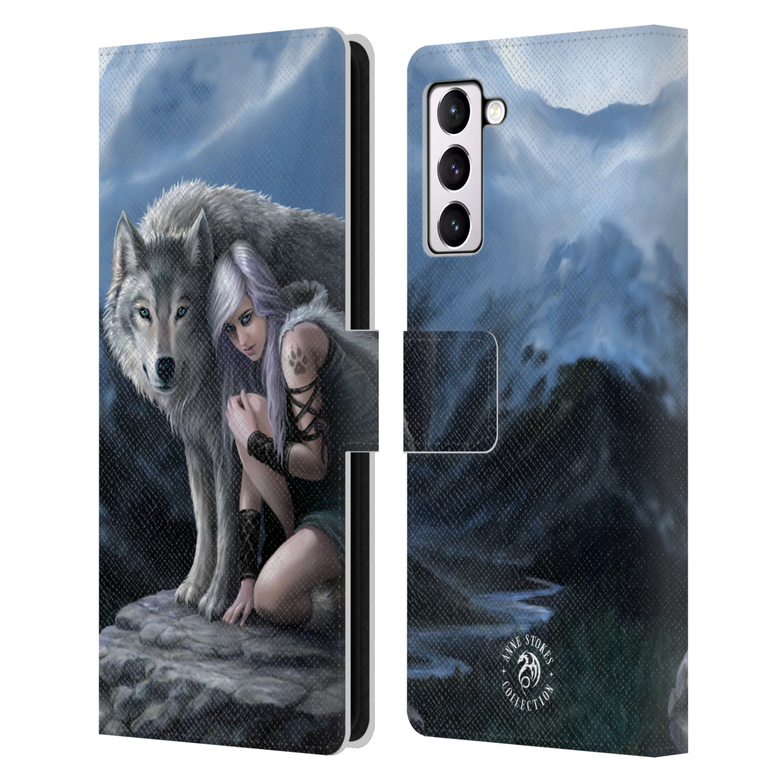 Pouzdro HEAD CASE na mobil Samsung Galaxy S21+ 5G / S21 PLUS 5G  fantasy - vlk ochránce