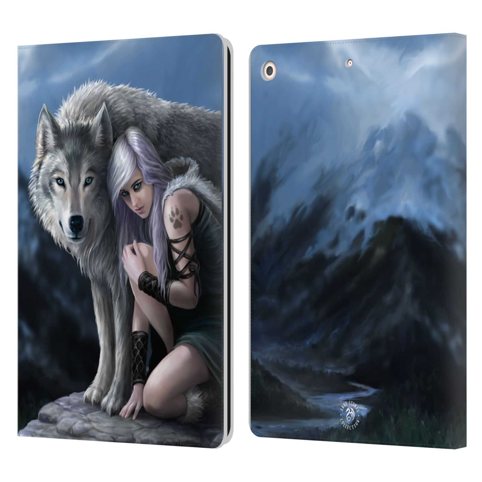 Pouzdro pro tablet Apple Ipad 10.2 - HEAD CASE -  fantasy - vlk ochránce