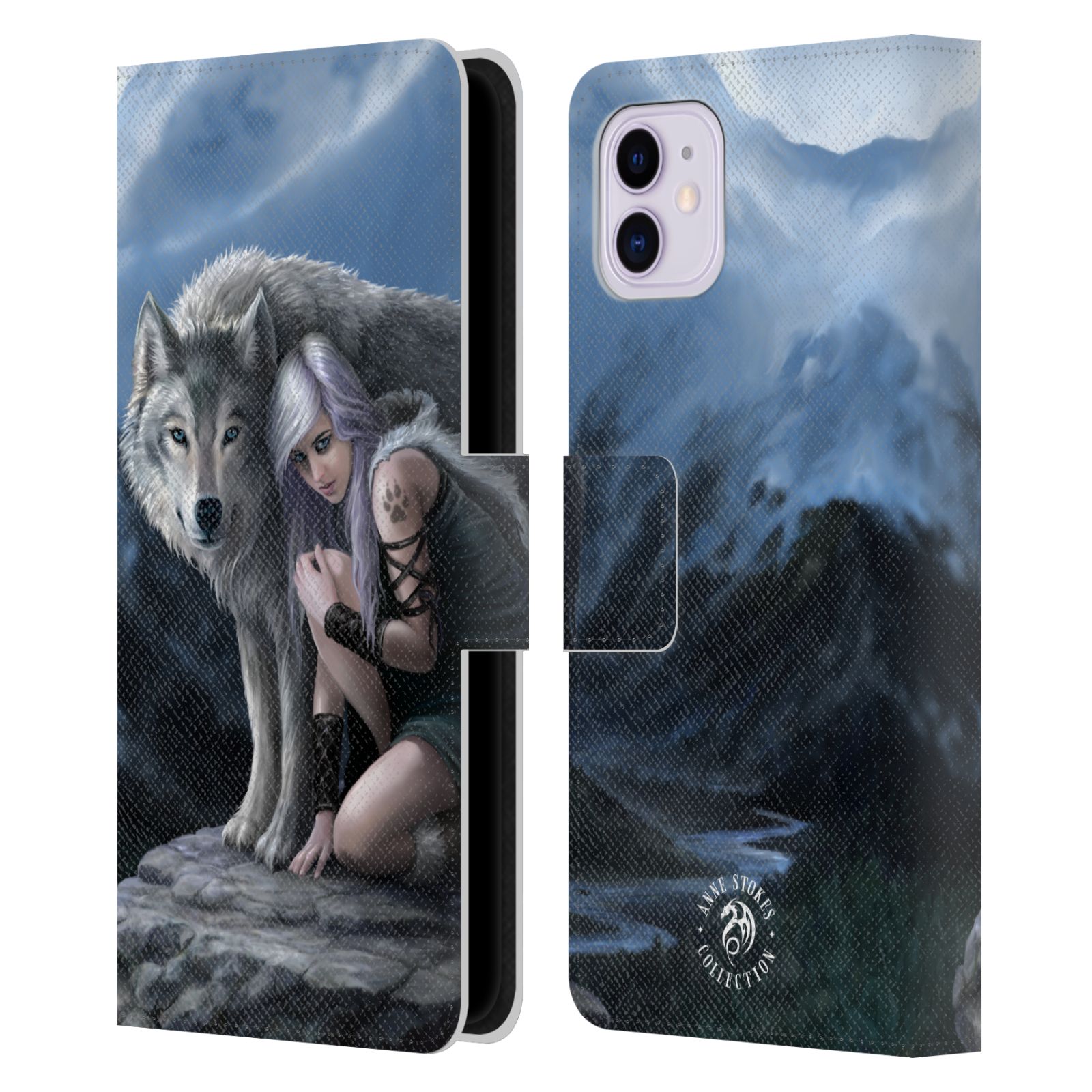 Pouzdro na mobil Apple Iphone 11 - Head Case - fantasy - vlk ochránce